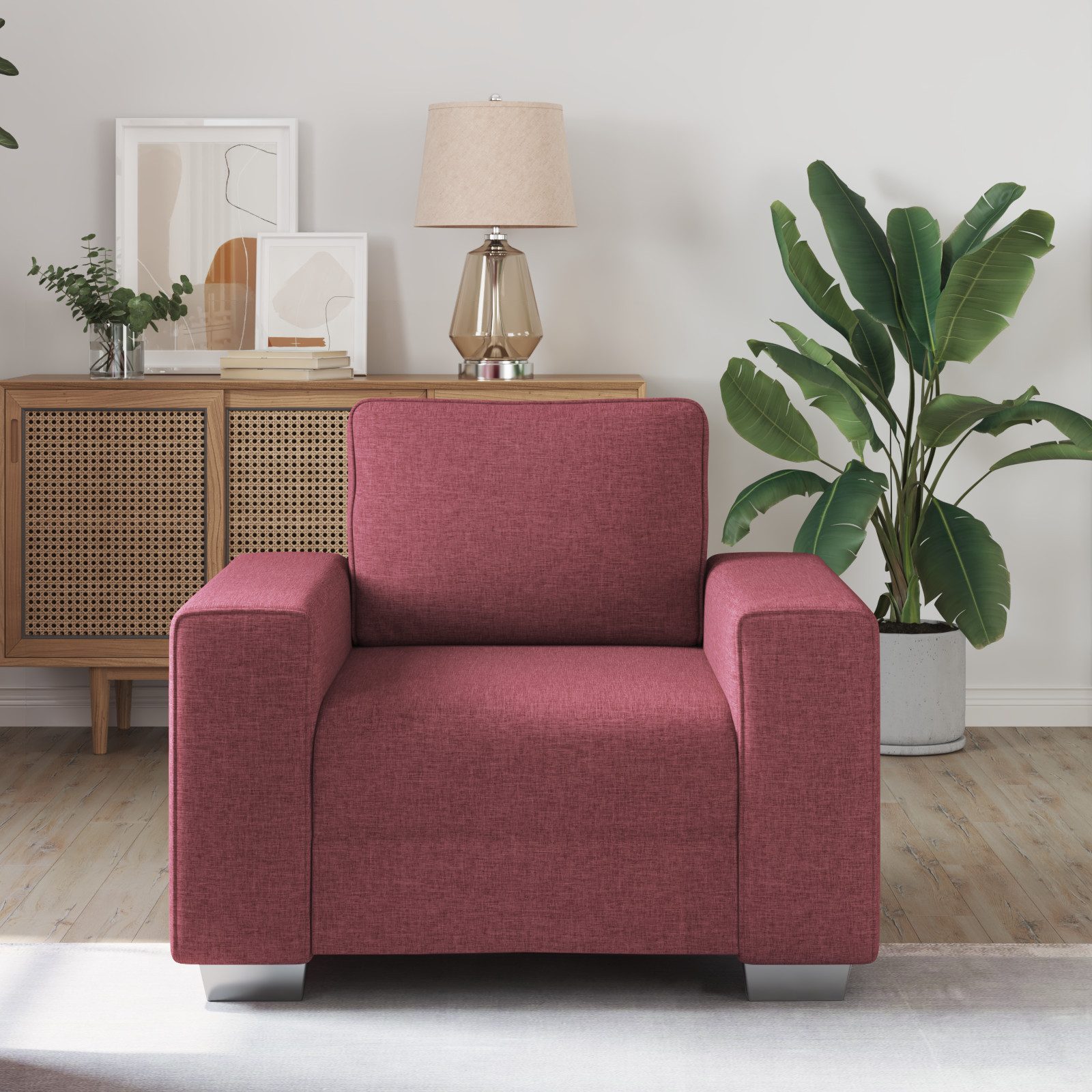 vidaXL Sofa Sessel Weinrot 59 cm günstig online kaufen