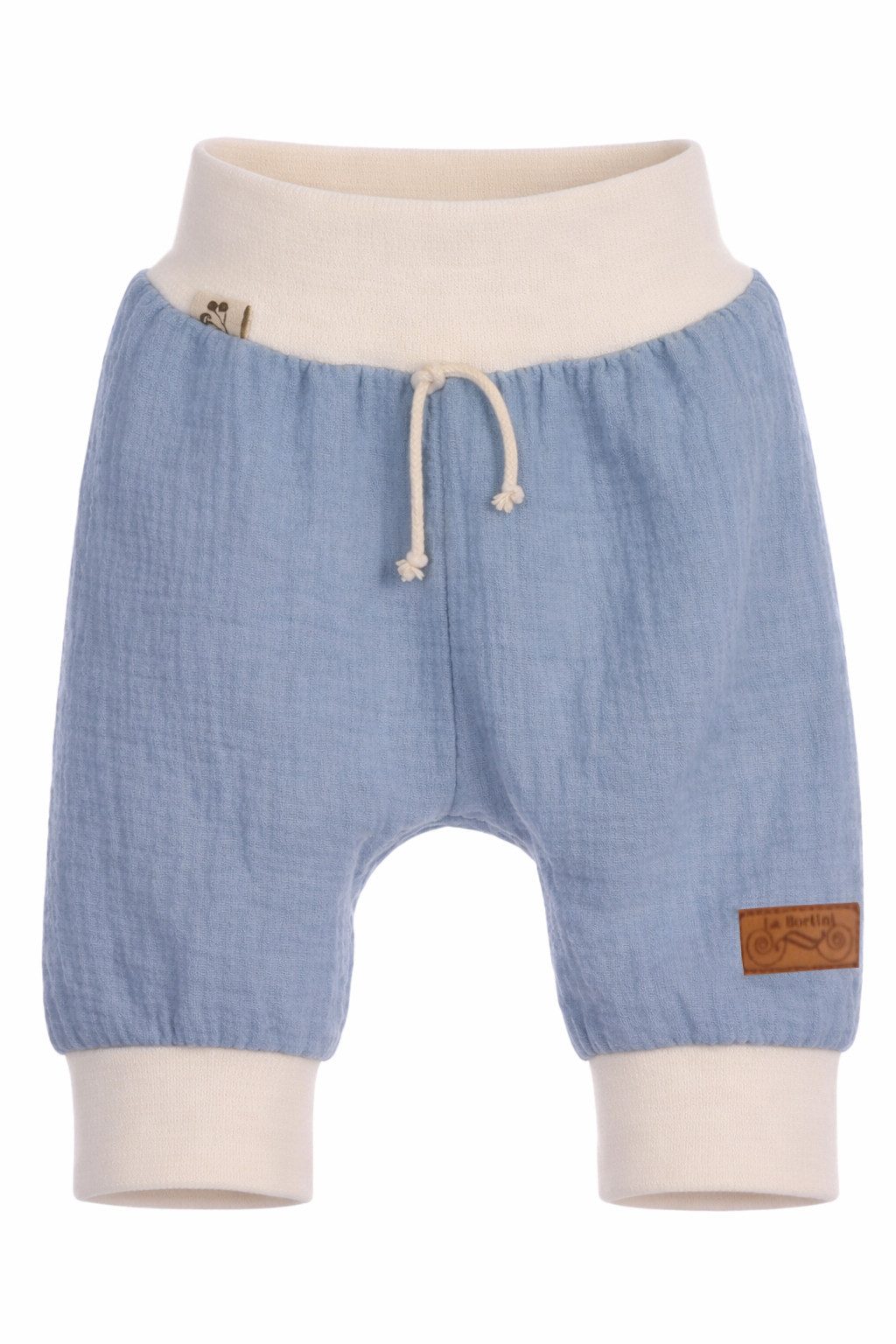 La Bortini Schlupfhose Baby Hose Pumphose aus Musselin Babyhose unisex für Neugeborene luftig, sommerlich, weich, 44 50 56 62 68 74 80 86