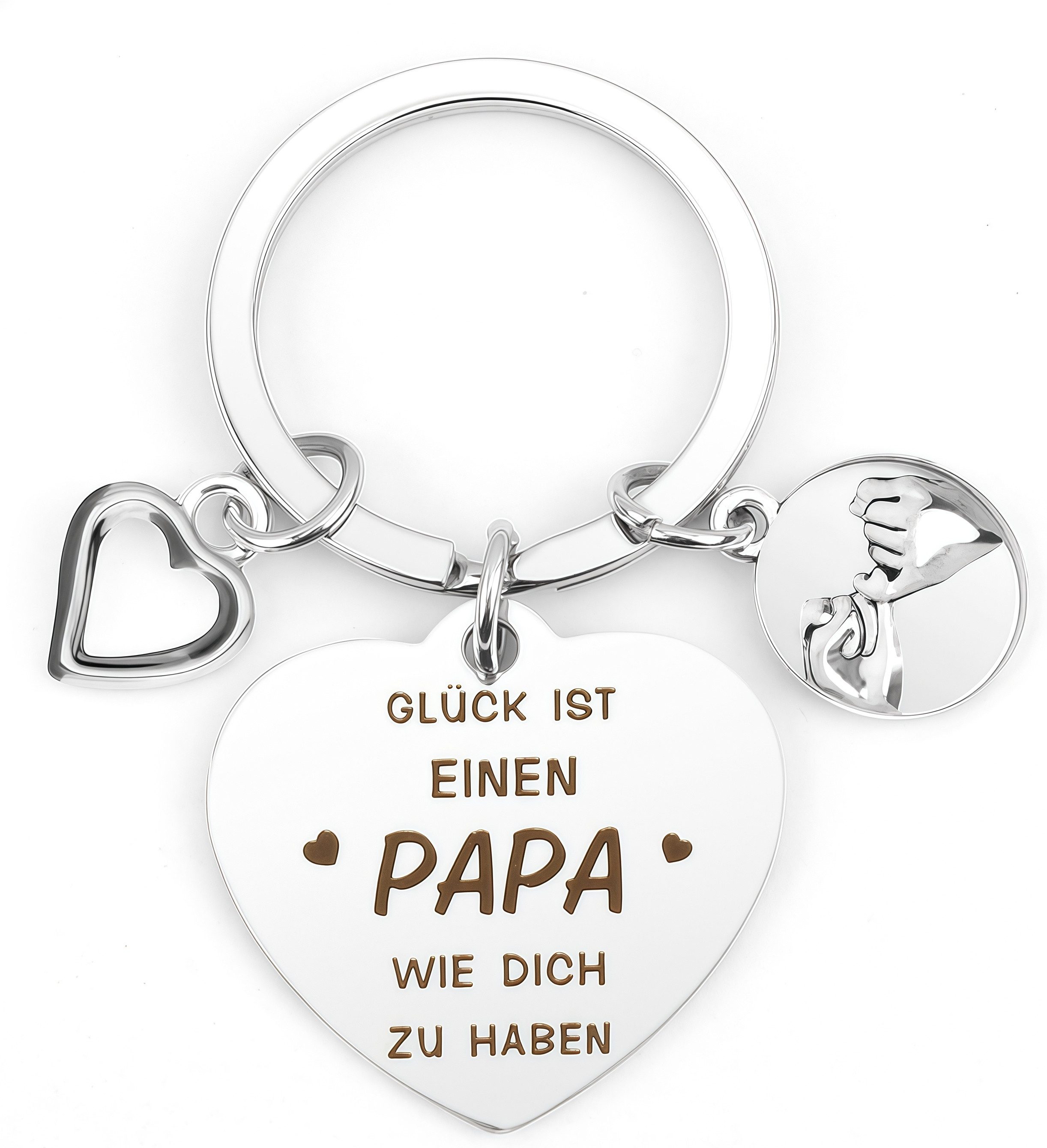 FOUORTUNATE-BEE Schlüsselanhänger Schlüsselanhänger mit Geschenkbox – Geschenk für Papa, Geschenkset Schlüsselanhänger für Vatertag oder Geburtstag