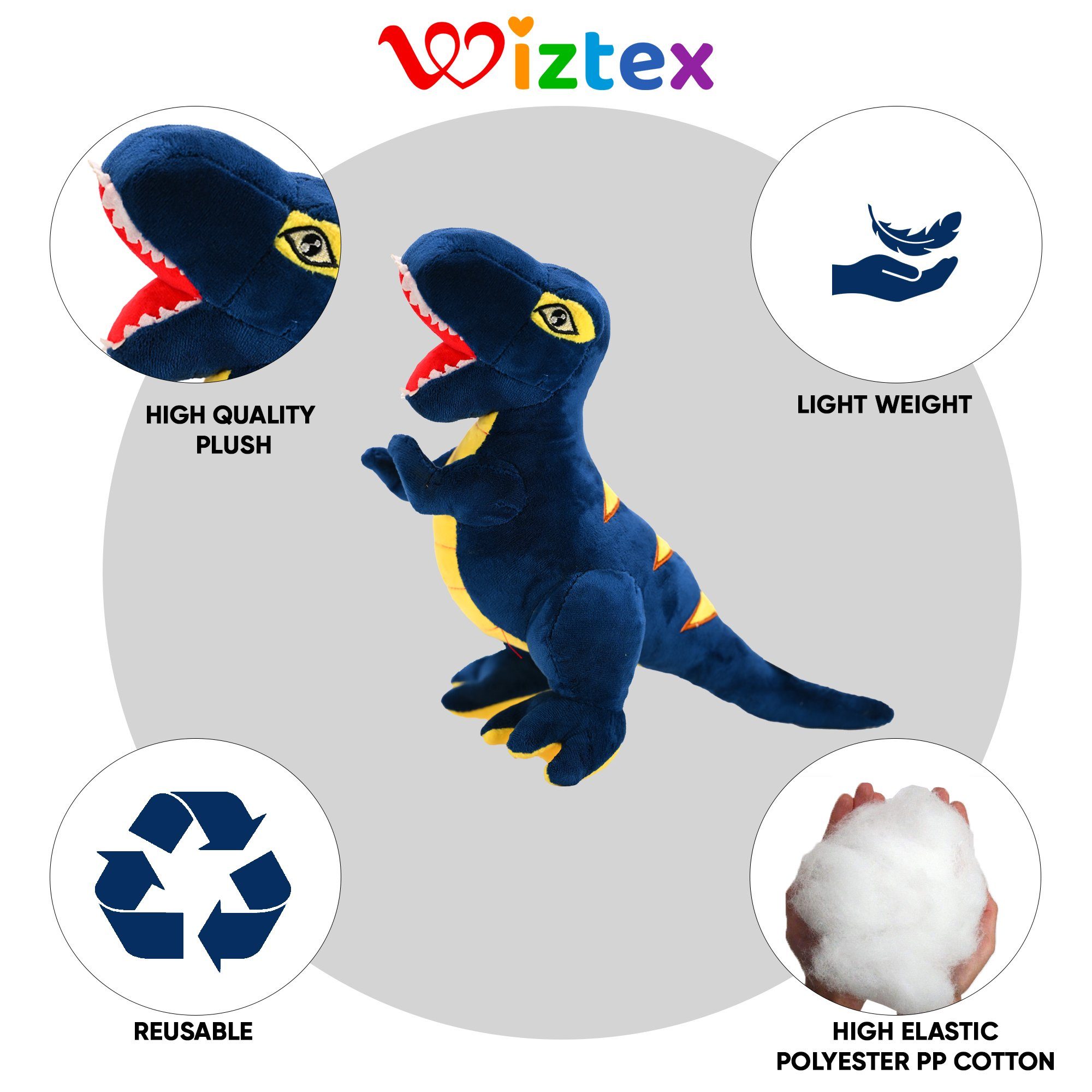Wiztex Kuscheltier Dinosaurier Plüschfigur, 30 cm günstig online kaufen
