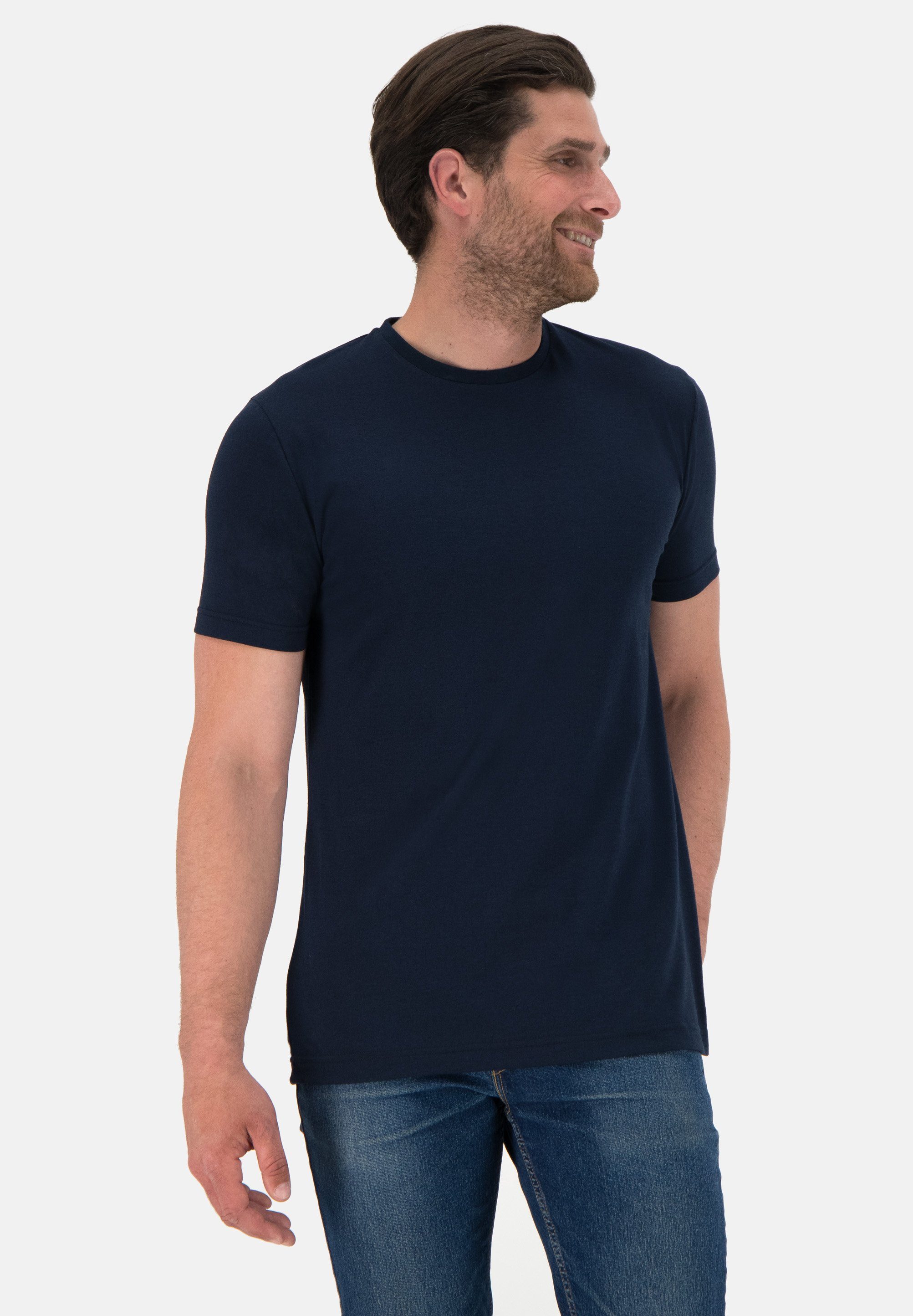 Bioactive T-Shirt Nicolas mit permanenter antibakterieller Funktion dunkelblau | T-Shirts