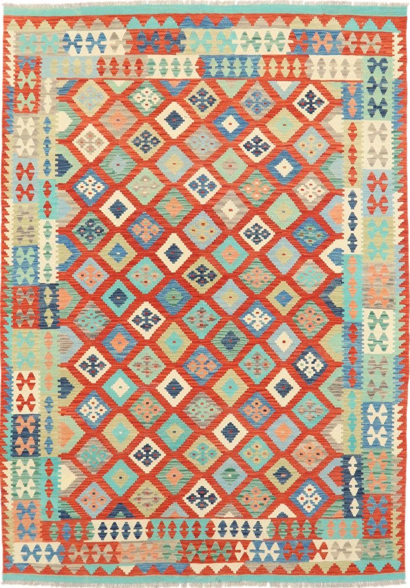 Orientteppich Kelim Afghan Heritage 211x297 Handgewebter Moderner Orientteppich, Nain Trading, rechteckig, Höhe: 3 mm