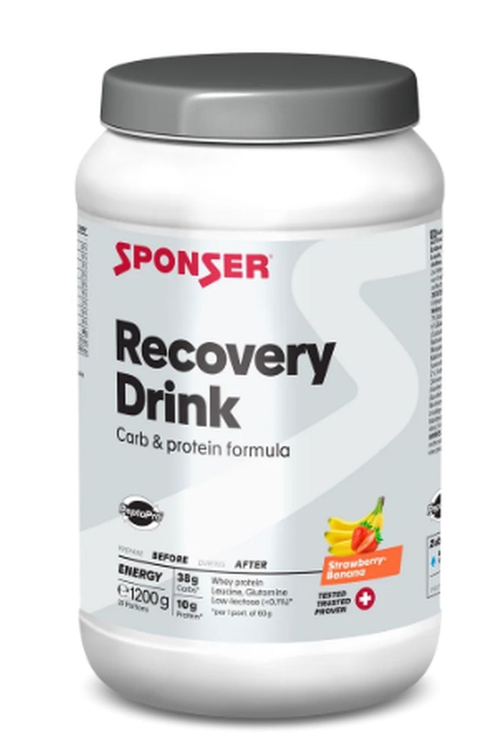 Sponser Sponser Recovery Drink-1200g Strawberry-Banana Pulver