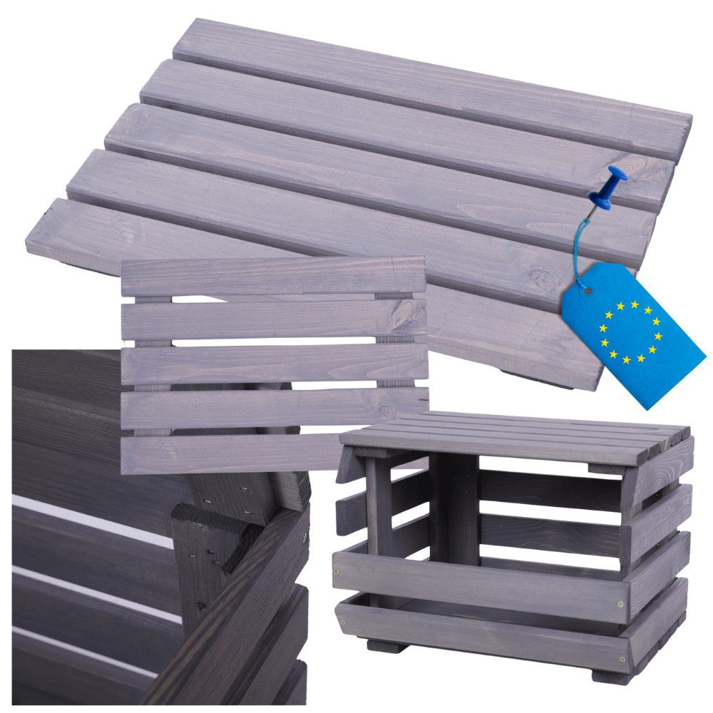 Modo24 Küchenregal Modular Holzregal für Gemüse Obst auf Rollen, Stapelbare günstig online kaufen