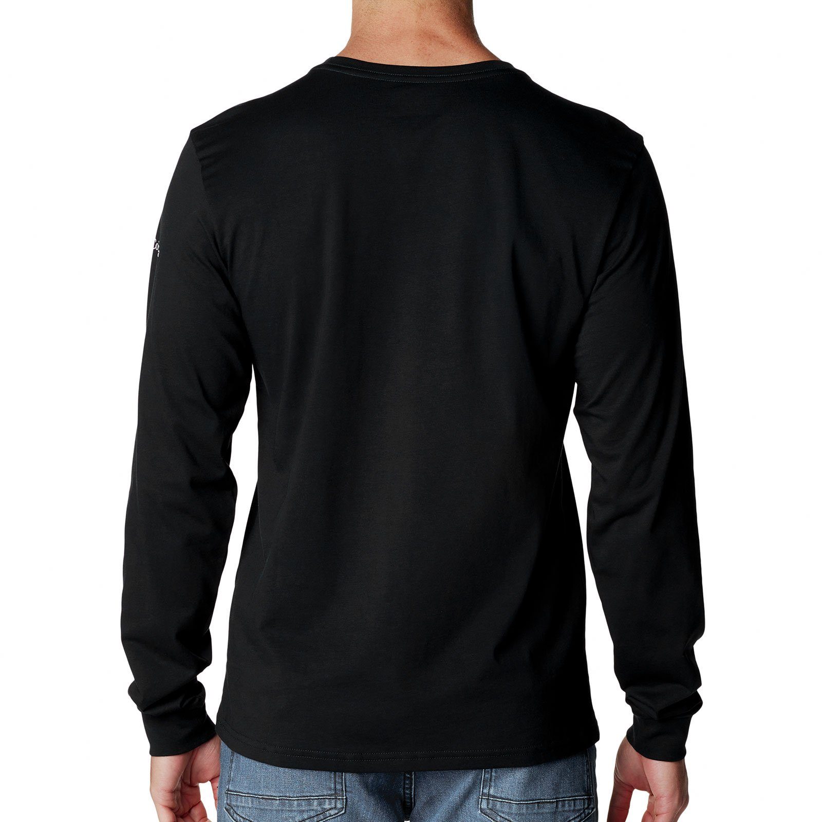 der Seasonal Columbia CSC™ auf Brust mit black 012 Langarmshirt Logo Tee LS Grafik-Druck