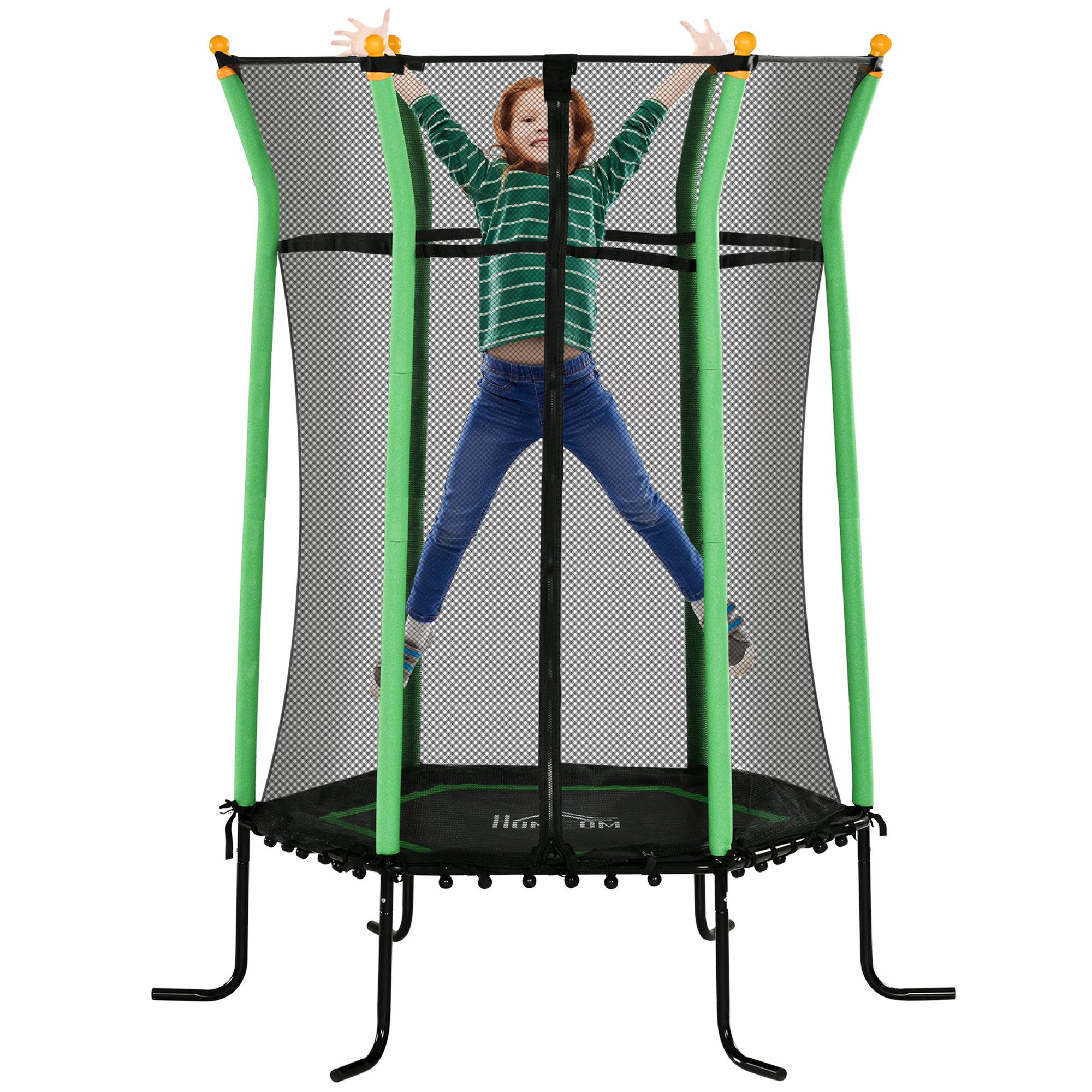 HOMCOM Kindertrampolin, Ø 163.5 cm, (Indoor günstig online kaufen