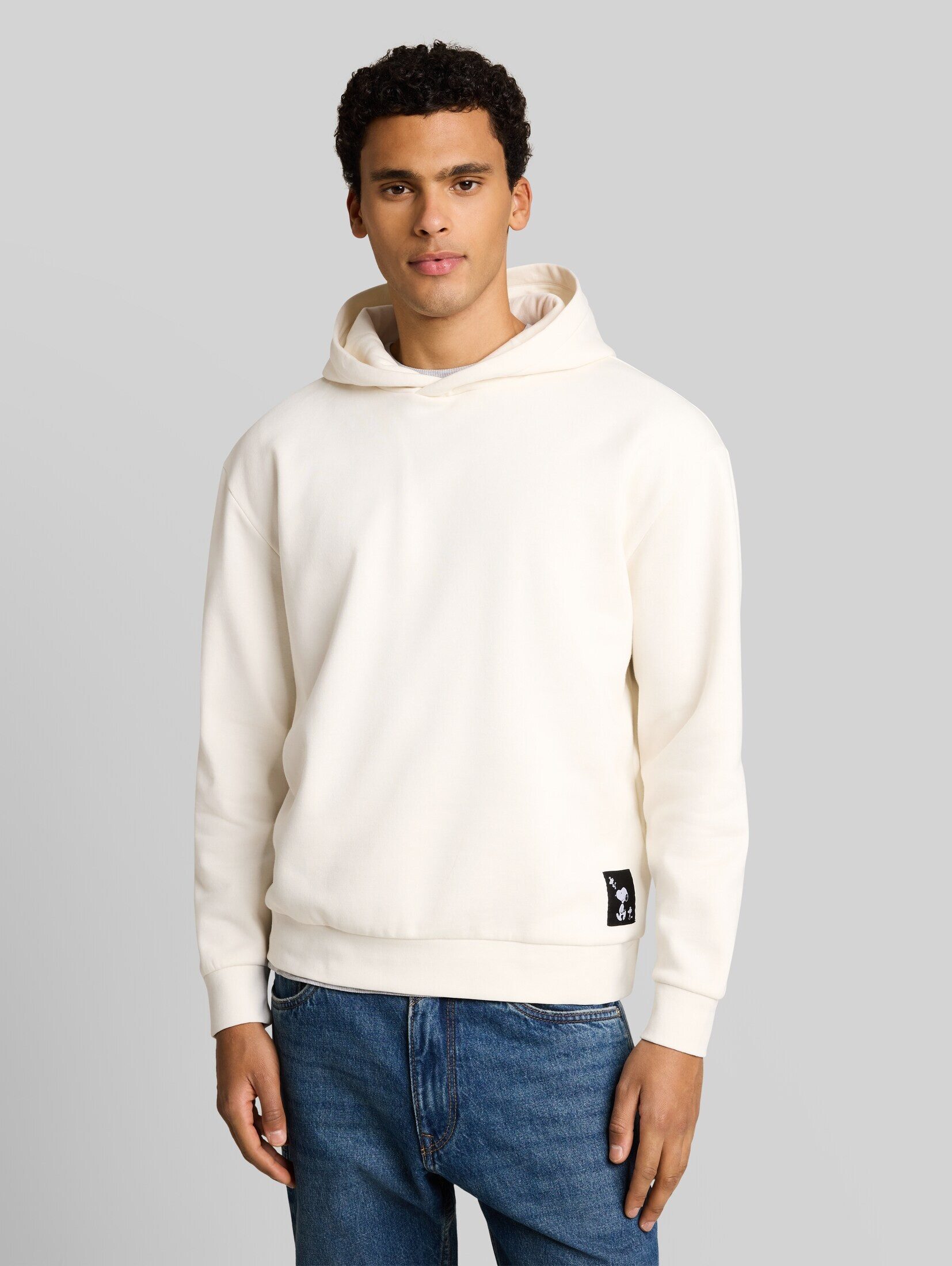 TOM TAILOR Denim Sweatshirt Strick & Sweatshirts Relaxed Fit Hoodie Sweatshirt mit Snoopy-Rückenprint