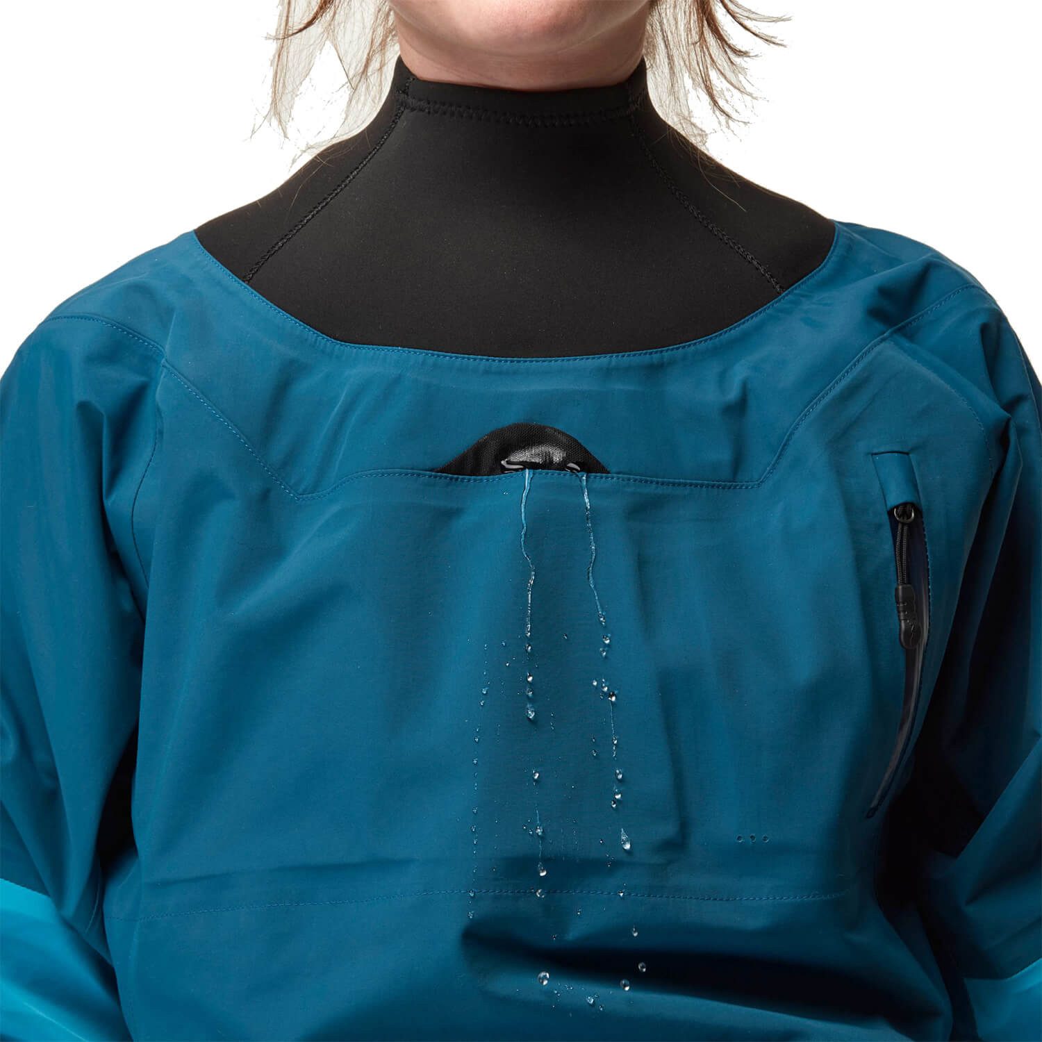 NRS Outdoorjacke NRS Dry Top Flux Trockenjacke Blau Damen