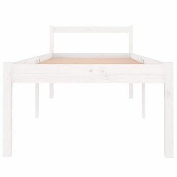 furnicato Bett Seniorenbett Weiß 90x200 cm Massivholz Kiefer