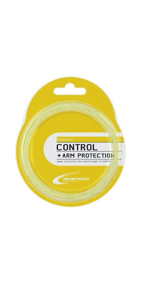 Isospeed Tennissaite Control New (Kontrolle+Armschonung) natur 12m Set, Saitendicke: 1.30