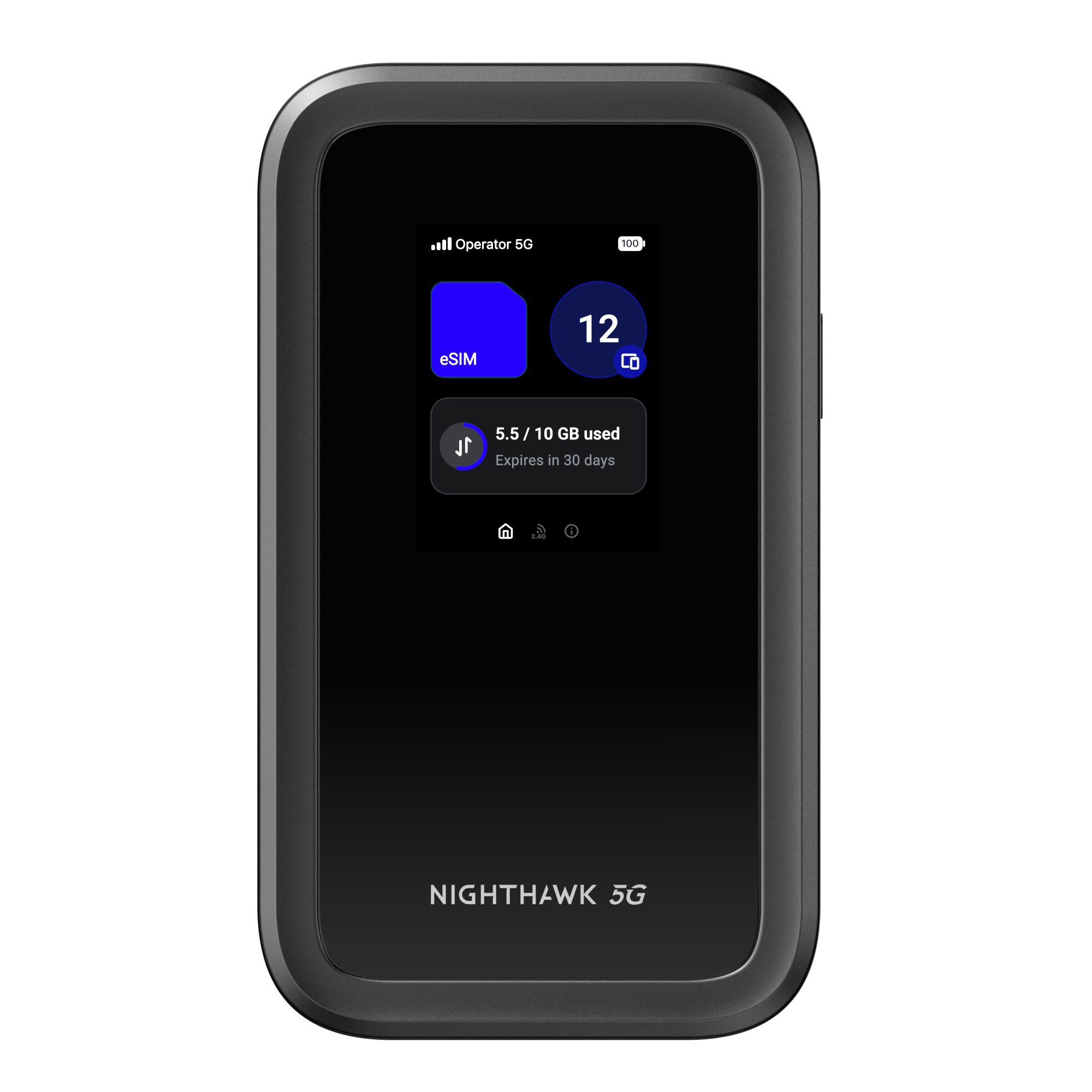 NETGEAR Nighthawk M7 5G WiFi Hotspot mit eSIM & WiFi 7 - Mobiler Router, Für mehrere Geräte gleichzeitig geeignet