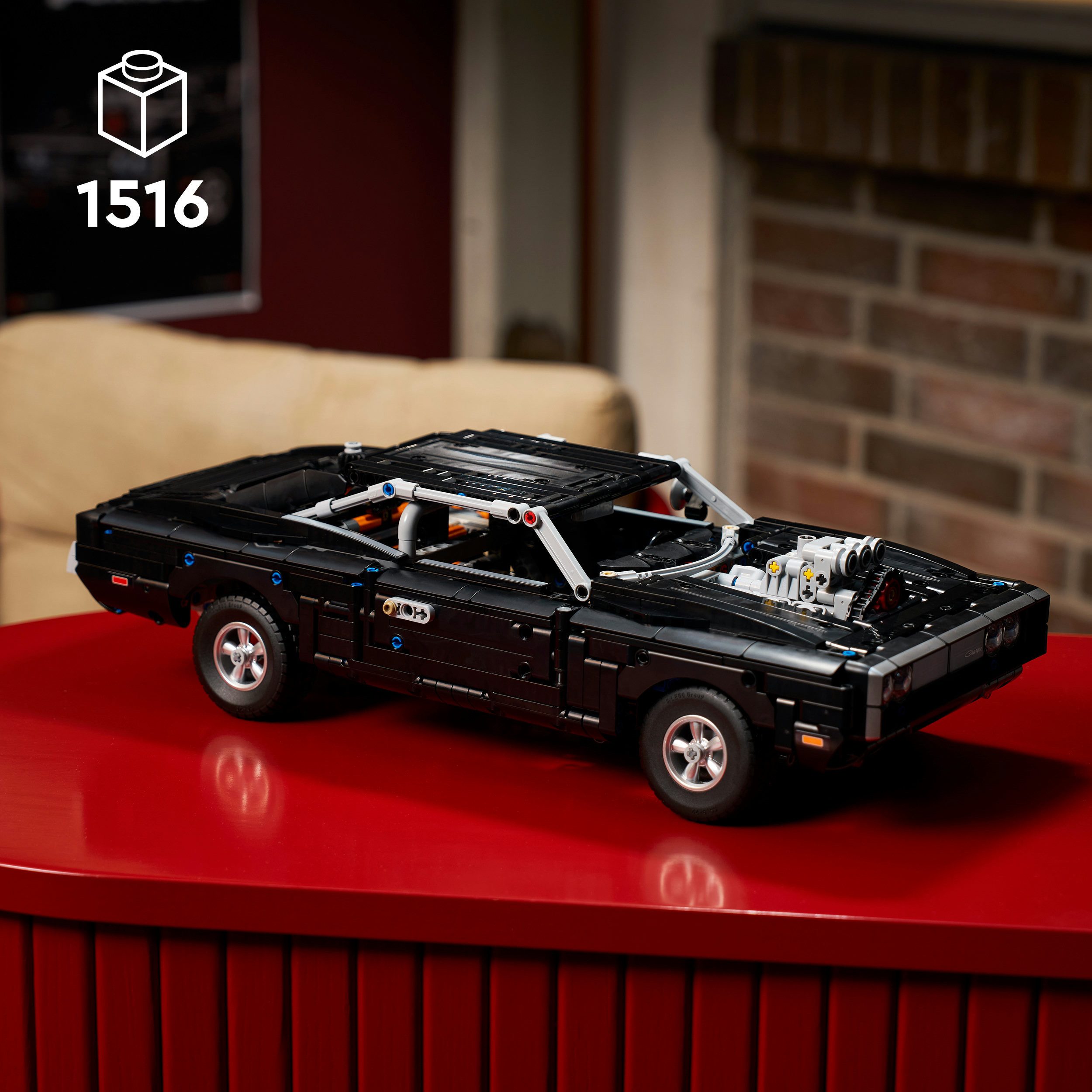 LEGO® Fast and Furious Dodge Charger R/T Auto (42231), LEGO Technic Konstruktionsspielsteine, (1516 St), Made in Europe