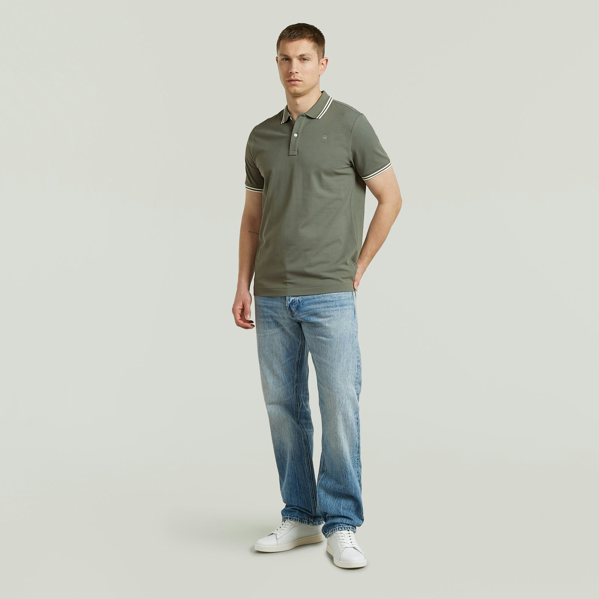 G-STAR Poloshirt Poloshirt Dunda slim stripe in Kurzarm-Form – Bild 4 von 5