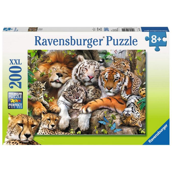 Ravensburger Puzzle Schmusende Raubkatzen 200 Puzzleteile