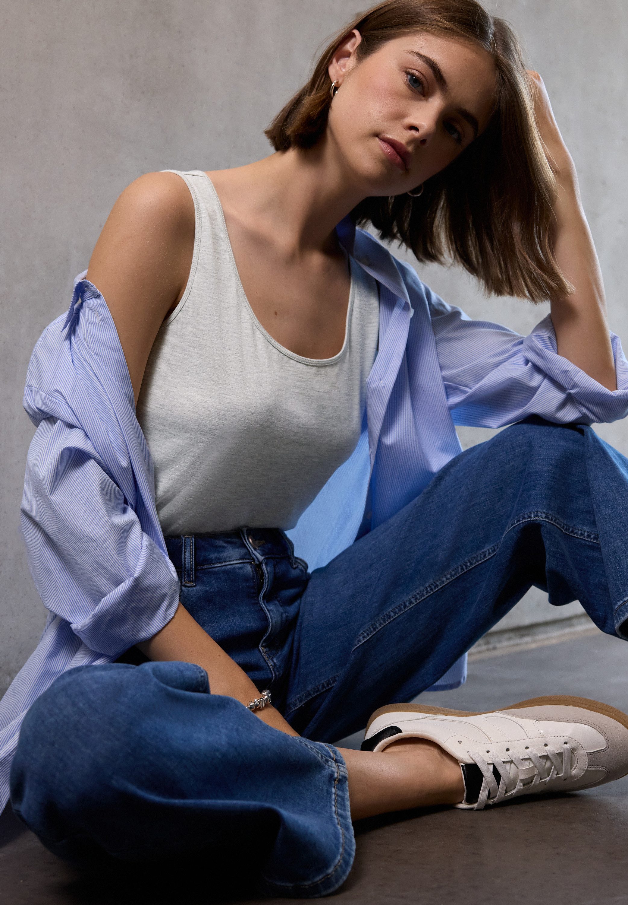 STREET ONE STUDIO Trägertop im soften Baumwoll-Mix