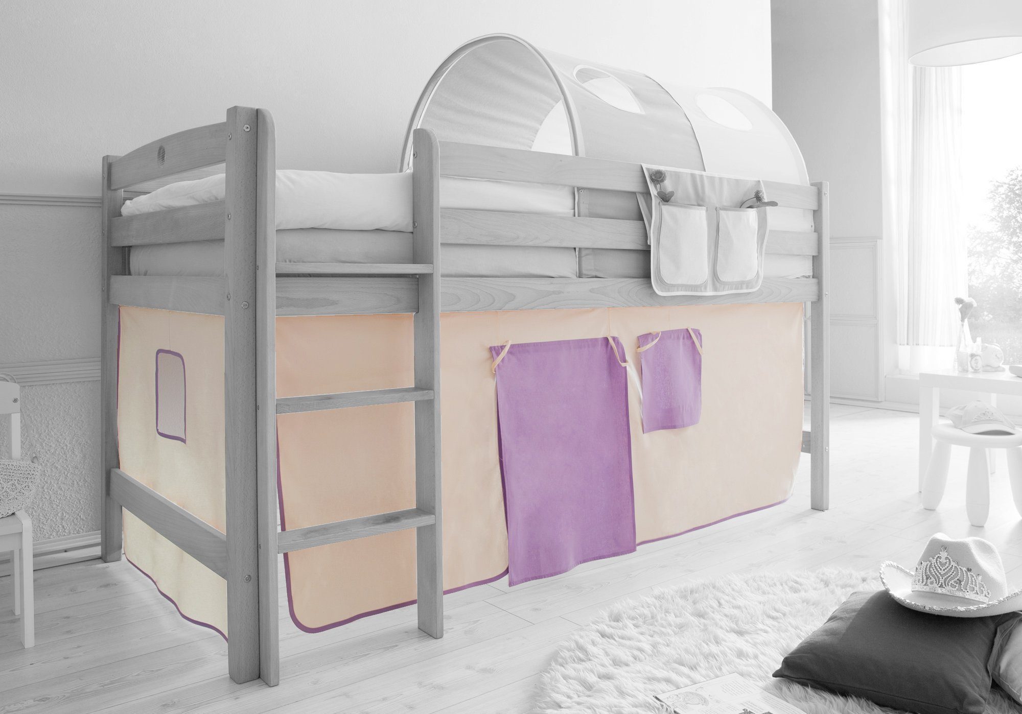 Ticaa Bettvorhang Classic Vorhangstoffe für Hochbetten günstig online kaufen