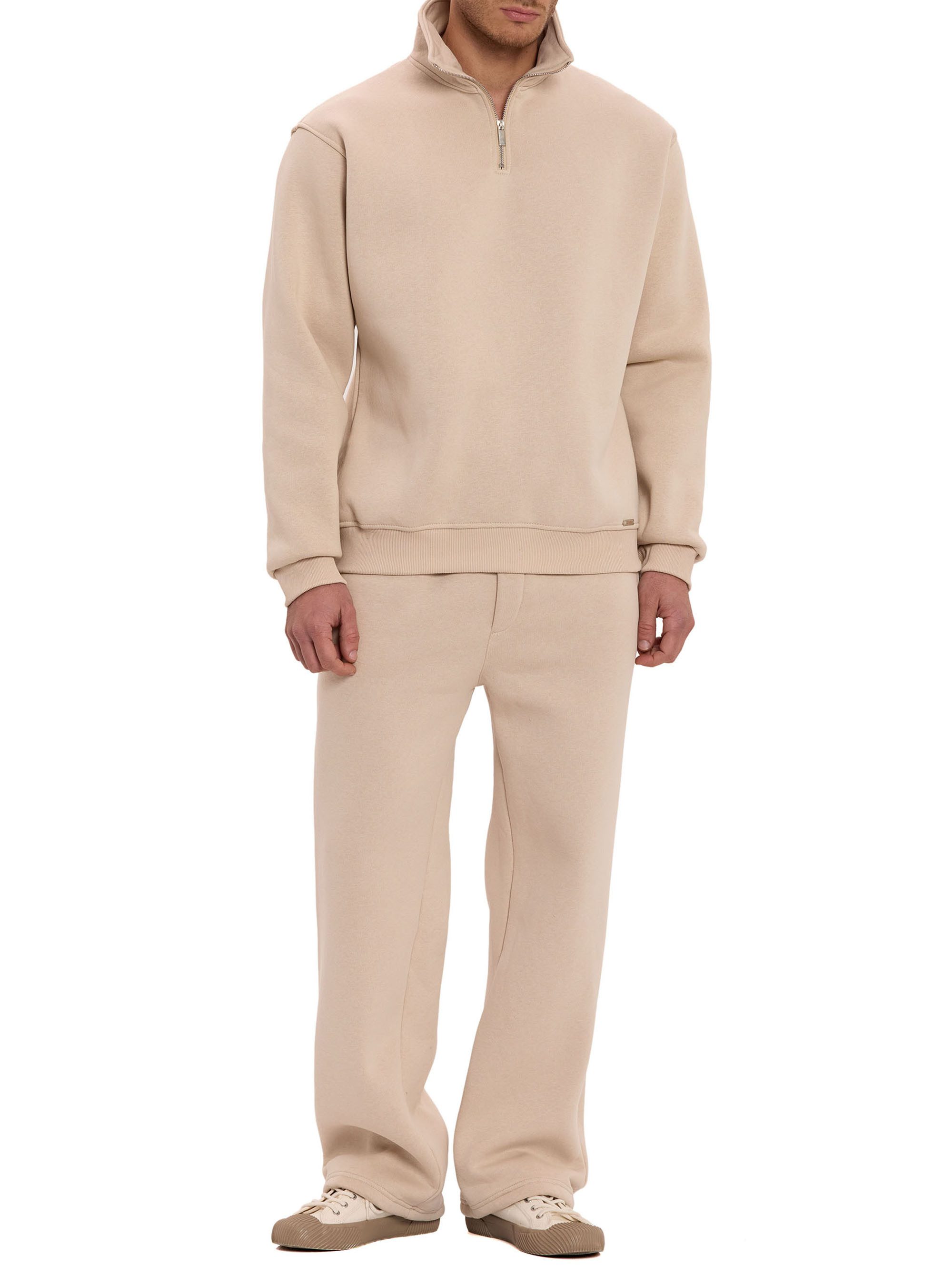 RedBridge Jogginganzug mit Stehkragen und Half Zip Pflegeleichte Loungewear (Set, 2-tlg)