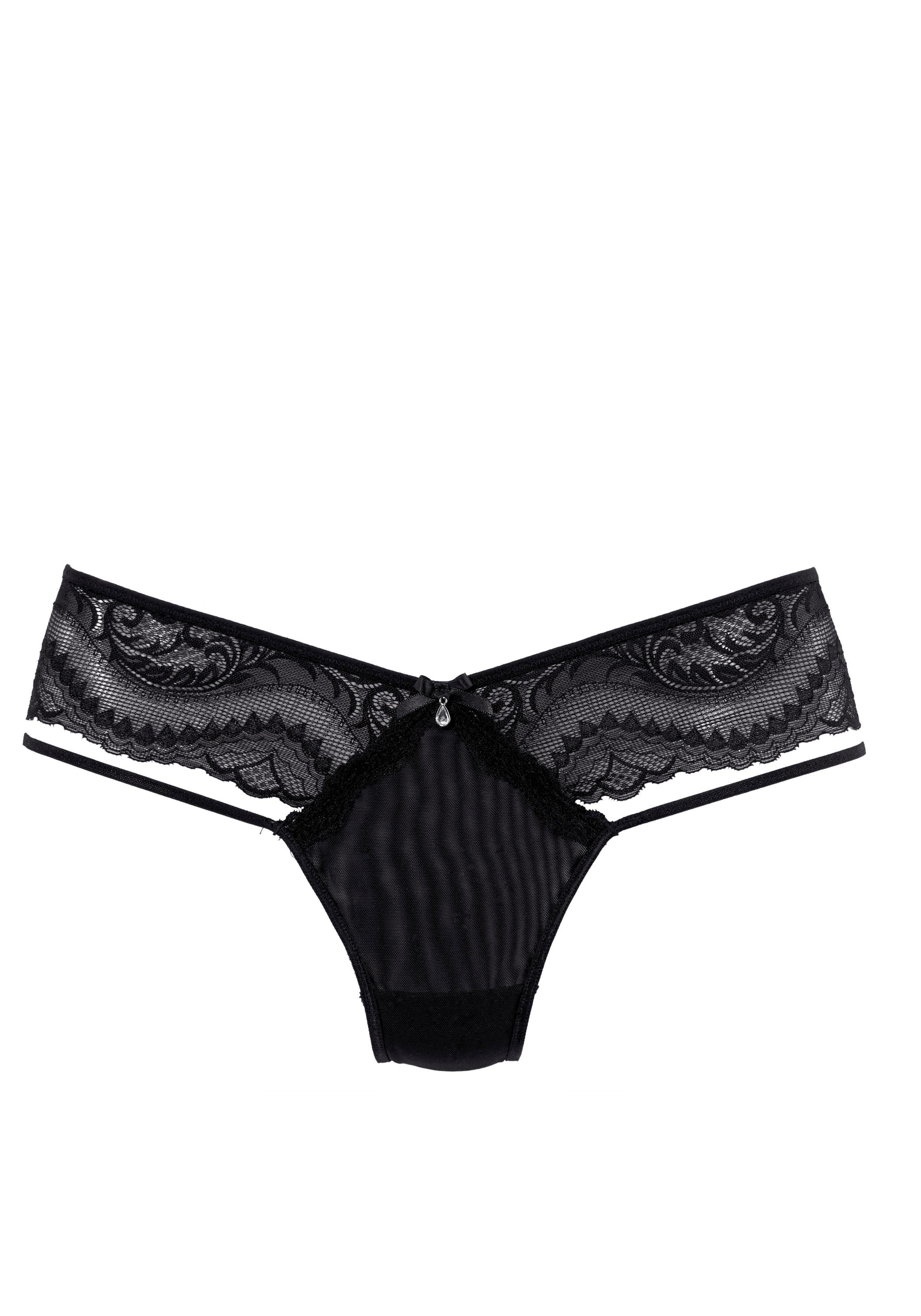 Spitze Tanga fleur eleganter mit gold petite