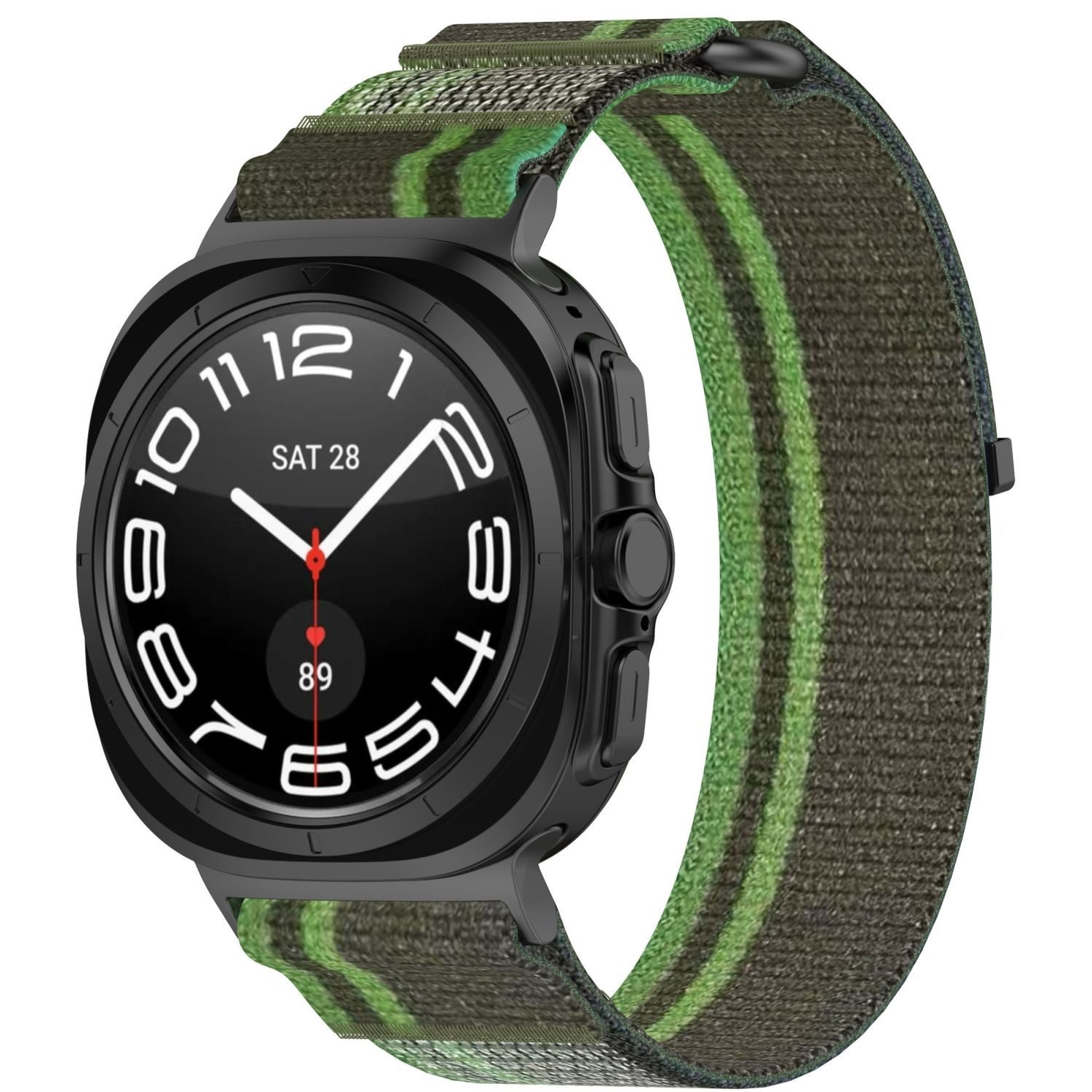 Wigento Smartwatch-Armband Für Samsung Galaxy Watch Ultra 47mm Nylon Klettv günstig online kaufen