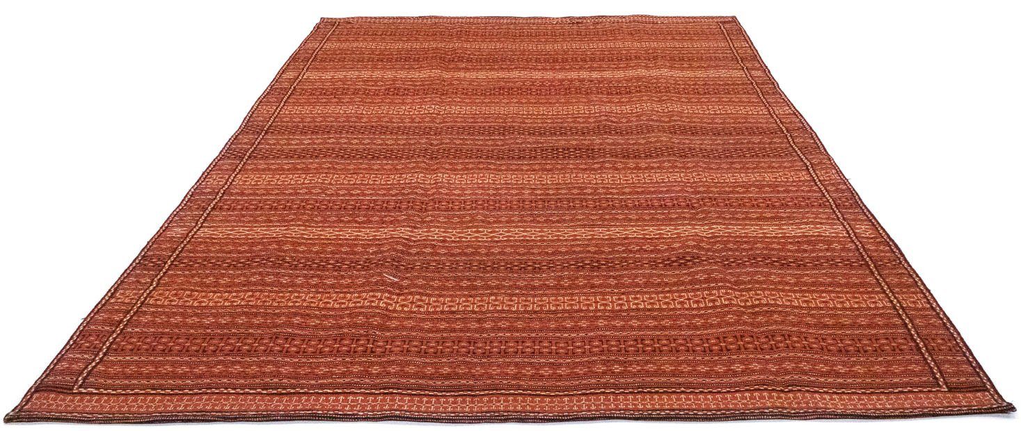 Wollteppich Kelim Fars Teppich handgewebt orange, morgenland, rechteckig,  Höhe: 6 mm, Kurzflor, 3 Kg/m² Gesamtgewicht