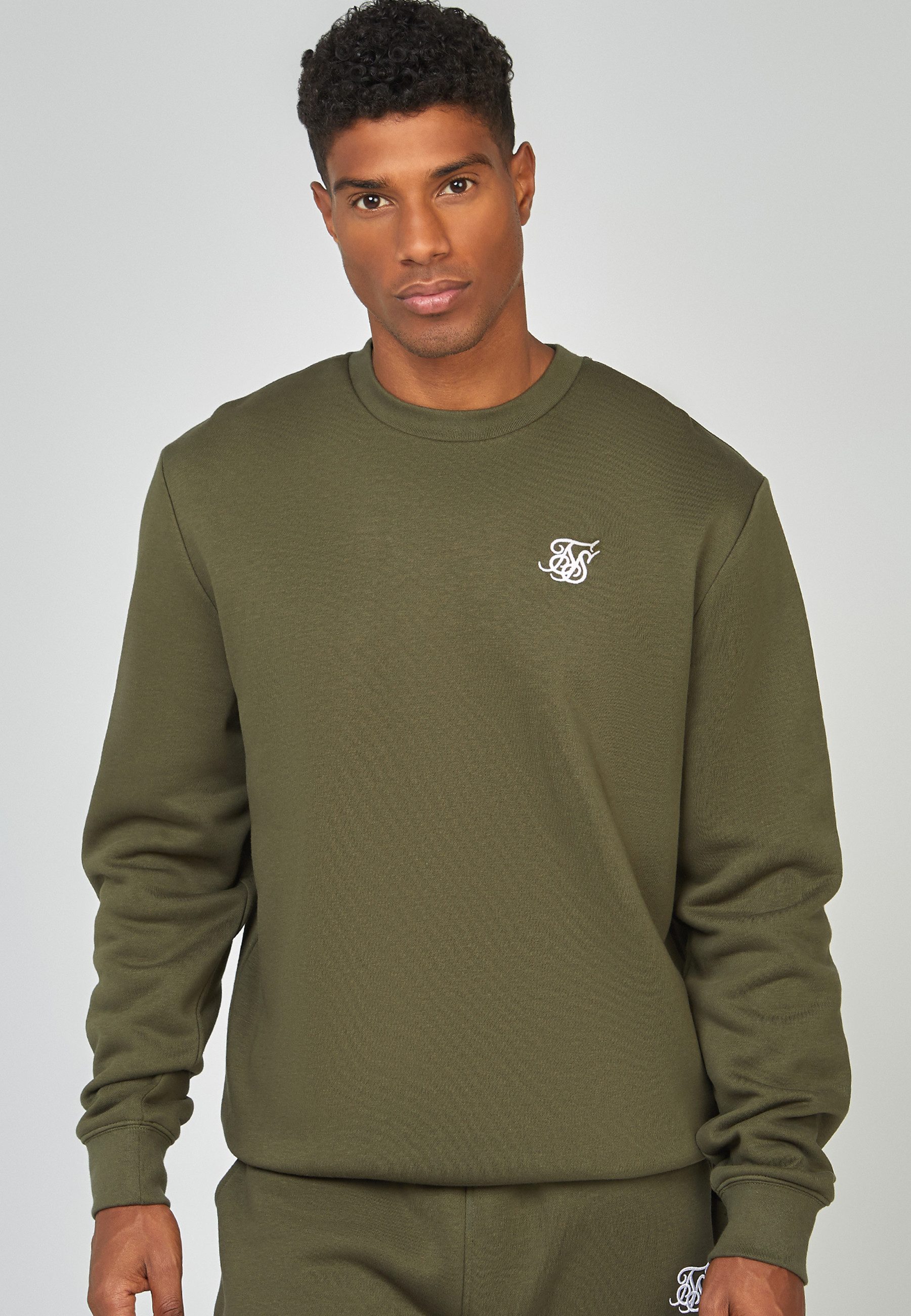 Siksilk Sweatshirt SikSilk Herren Khaki Essential Sweatshirt