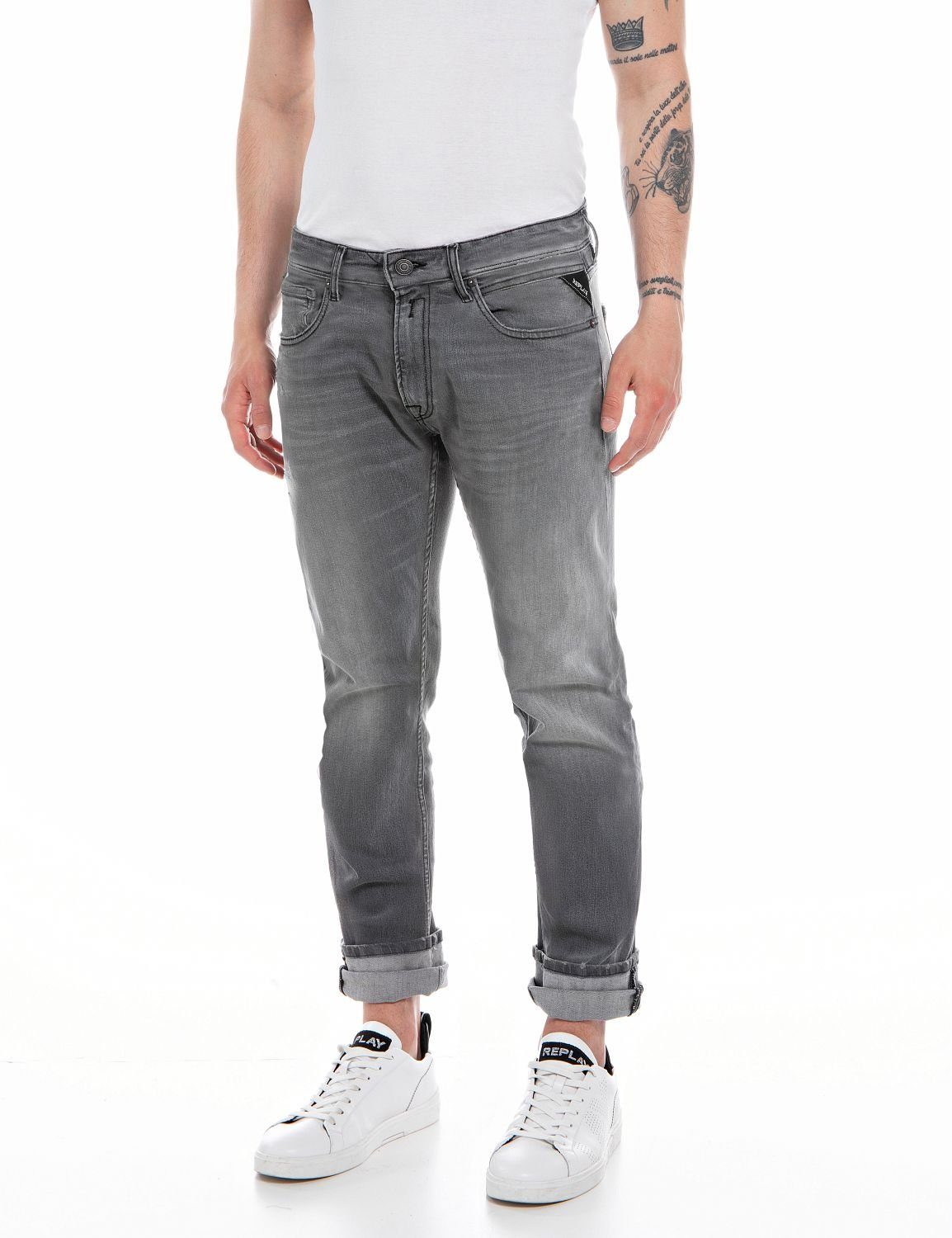 Replay 5-Pocket-Jeans Straight Fit Jeans Grover