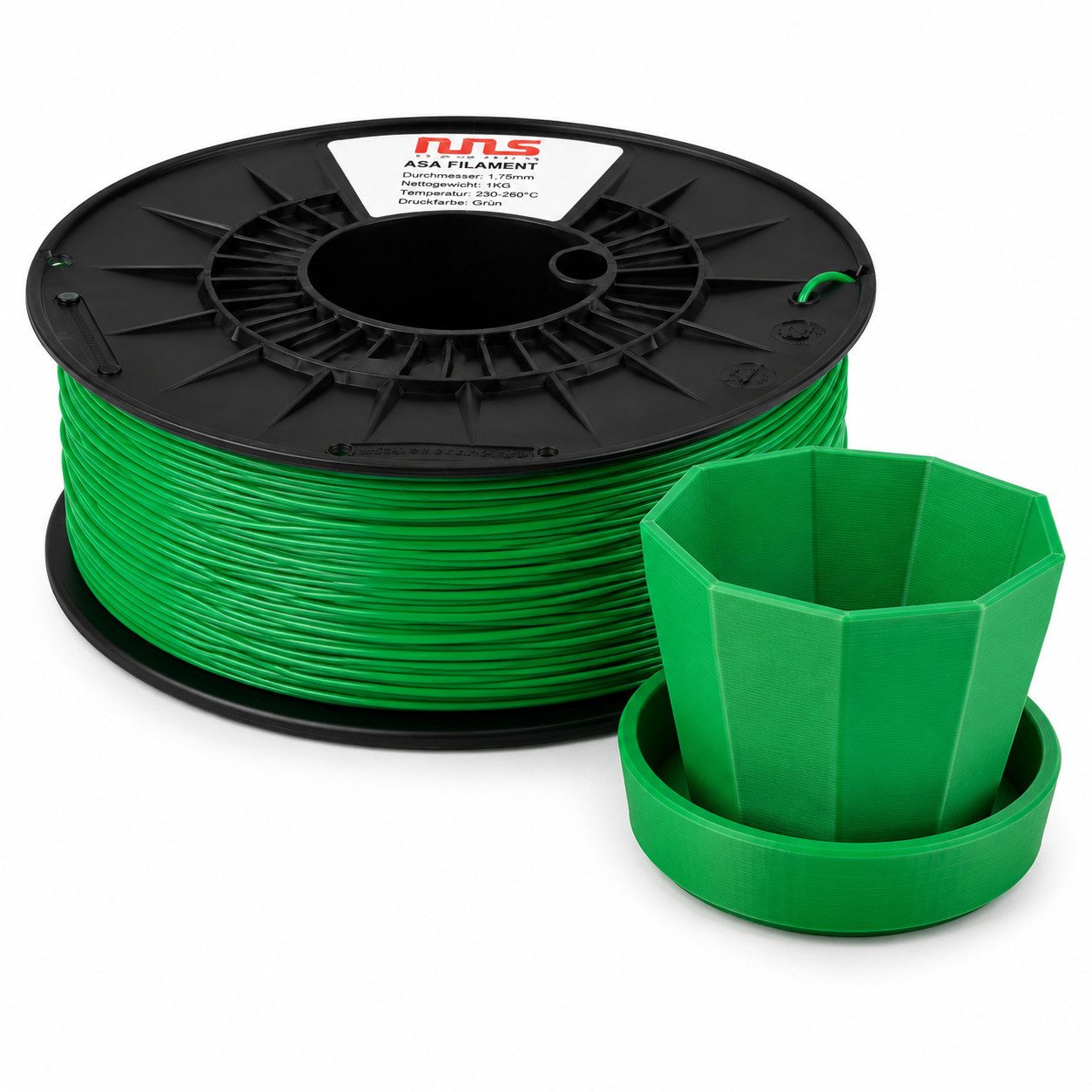 Nunus Filament ASA Filament 1,75mm 1kg Rolle Hitzbeständig und UV Beständig Filament