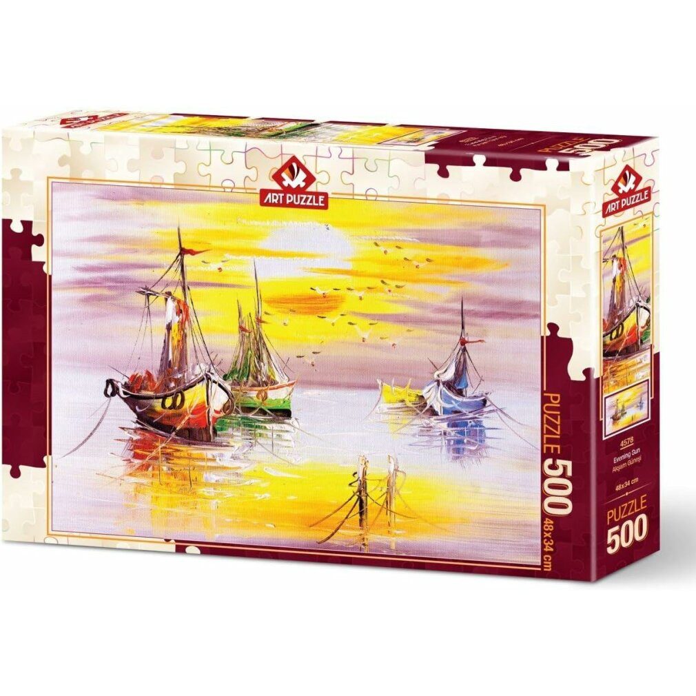 ART PUZZLE Puzzle Sonnenuntergang Puzzle 500 Teile, Puzzleteile