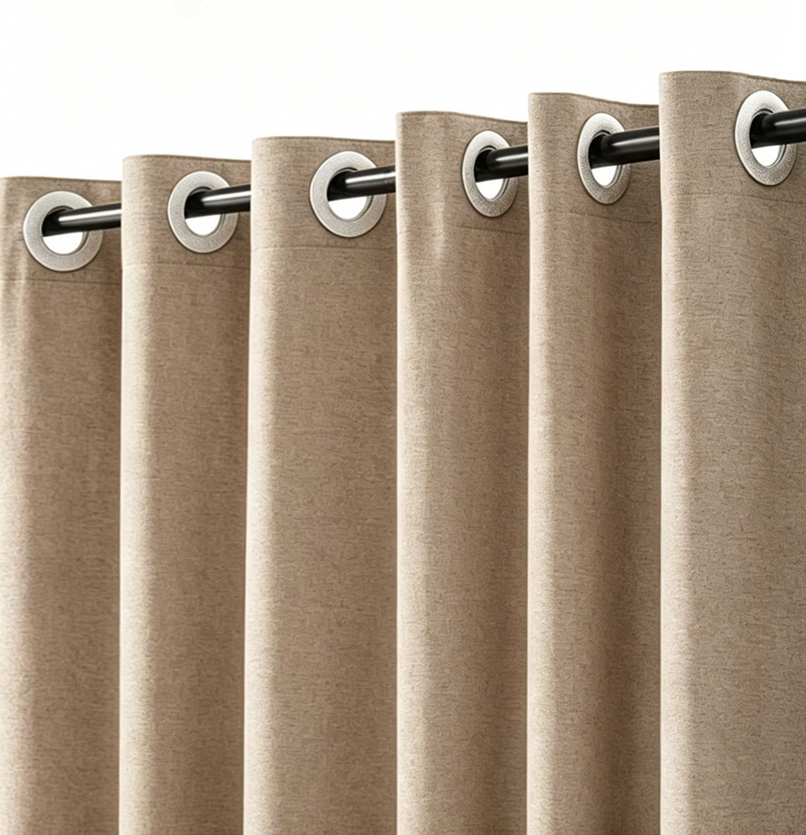 Agger Duschvorhang Leinenstruktur-Duschvorhang, schimmelresistenter und wasserdichter Breite 150 cm, verdickter Duschvorhang, ideal für Badewanne und Duschkabine