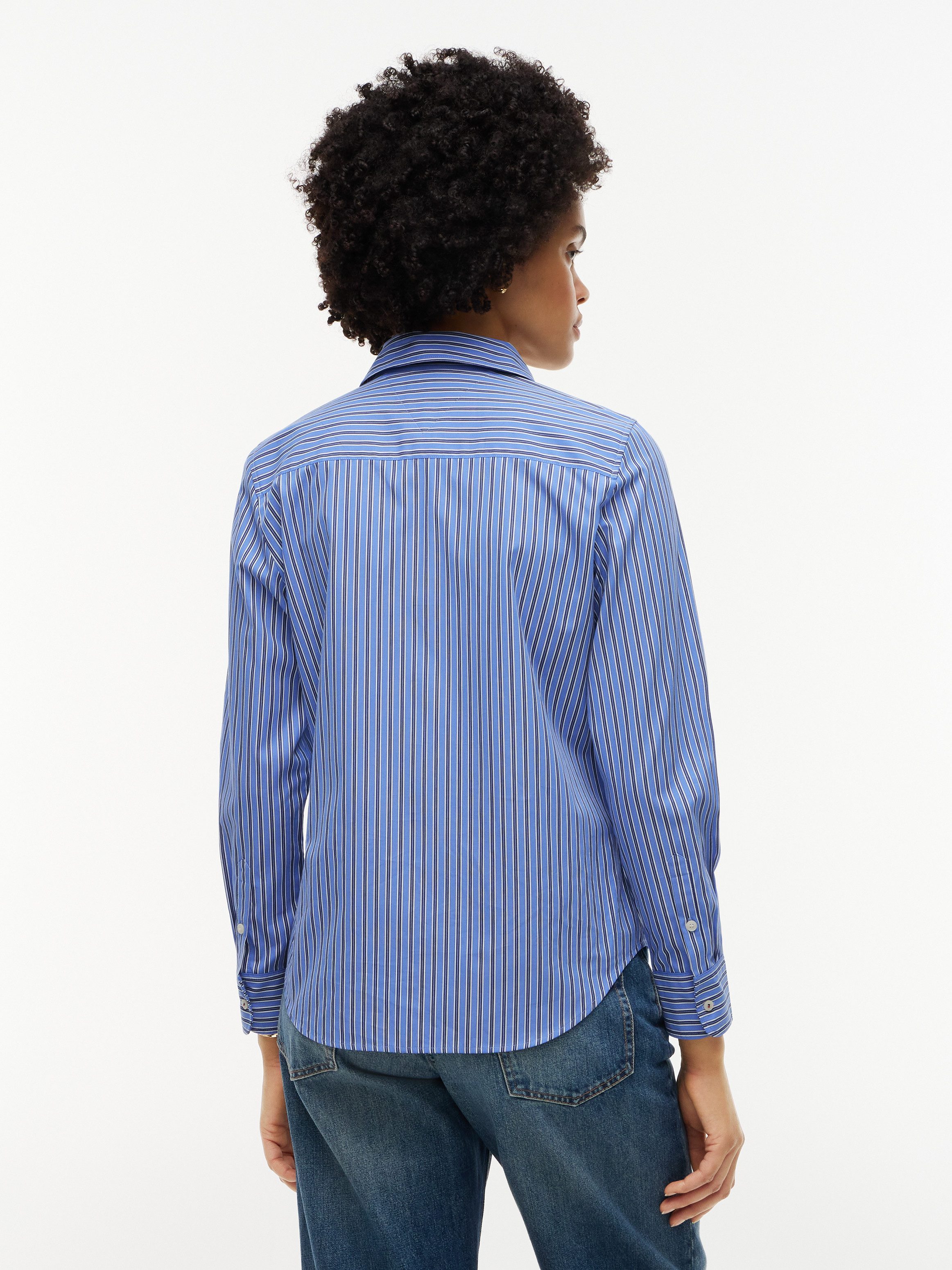 Tommy Hilfiger Hemdbluse SUMMER POPLIN REGULAR SHIRT Baumwolle, regular fit, auch in großen Größen