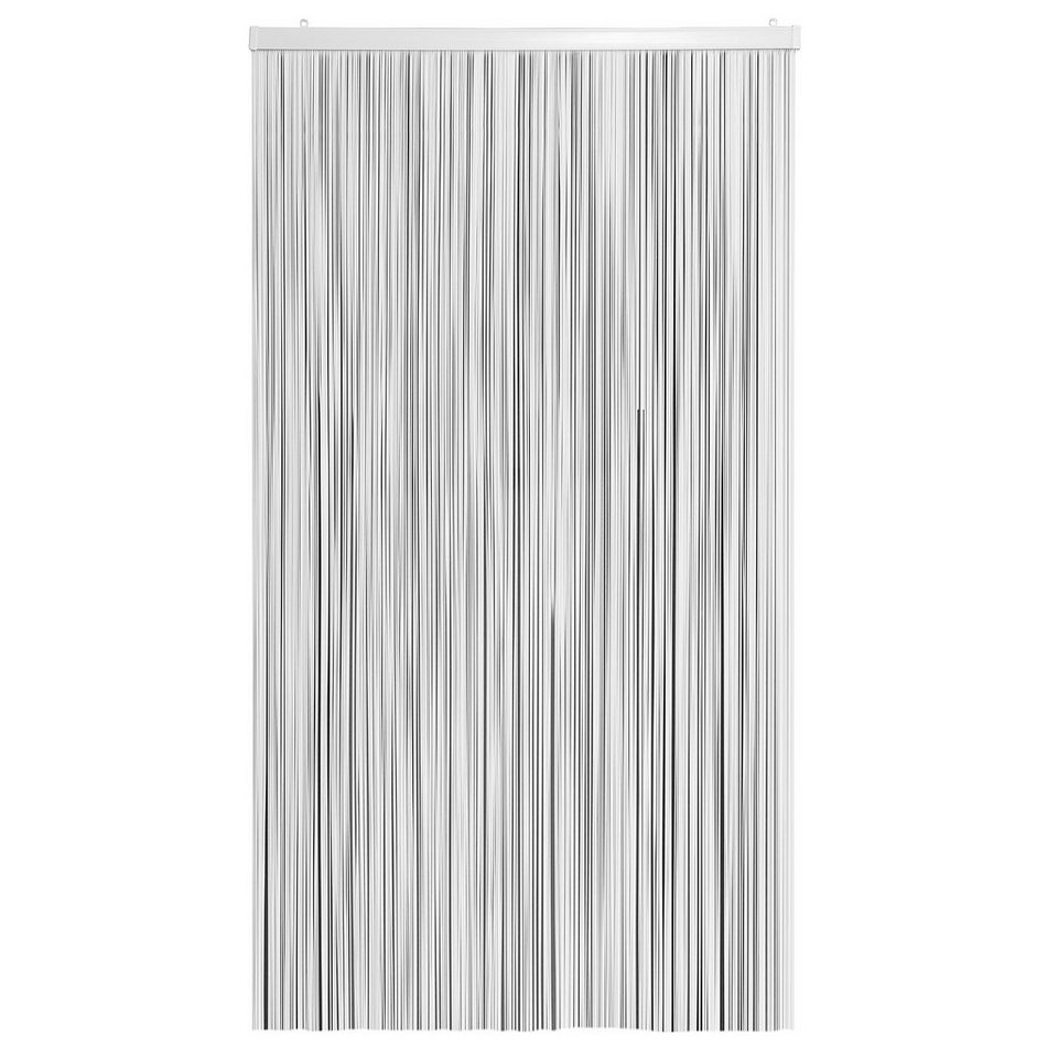 Türvorhang Spagettivorhang Türvorhang Vorhang weiss PVC 100 x 230 cm  Camping, Moritz, Hakenaufhängung (1 St), abdunkelnd
