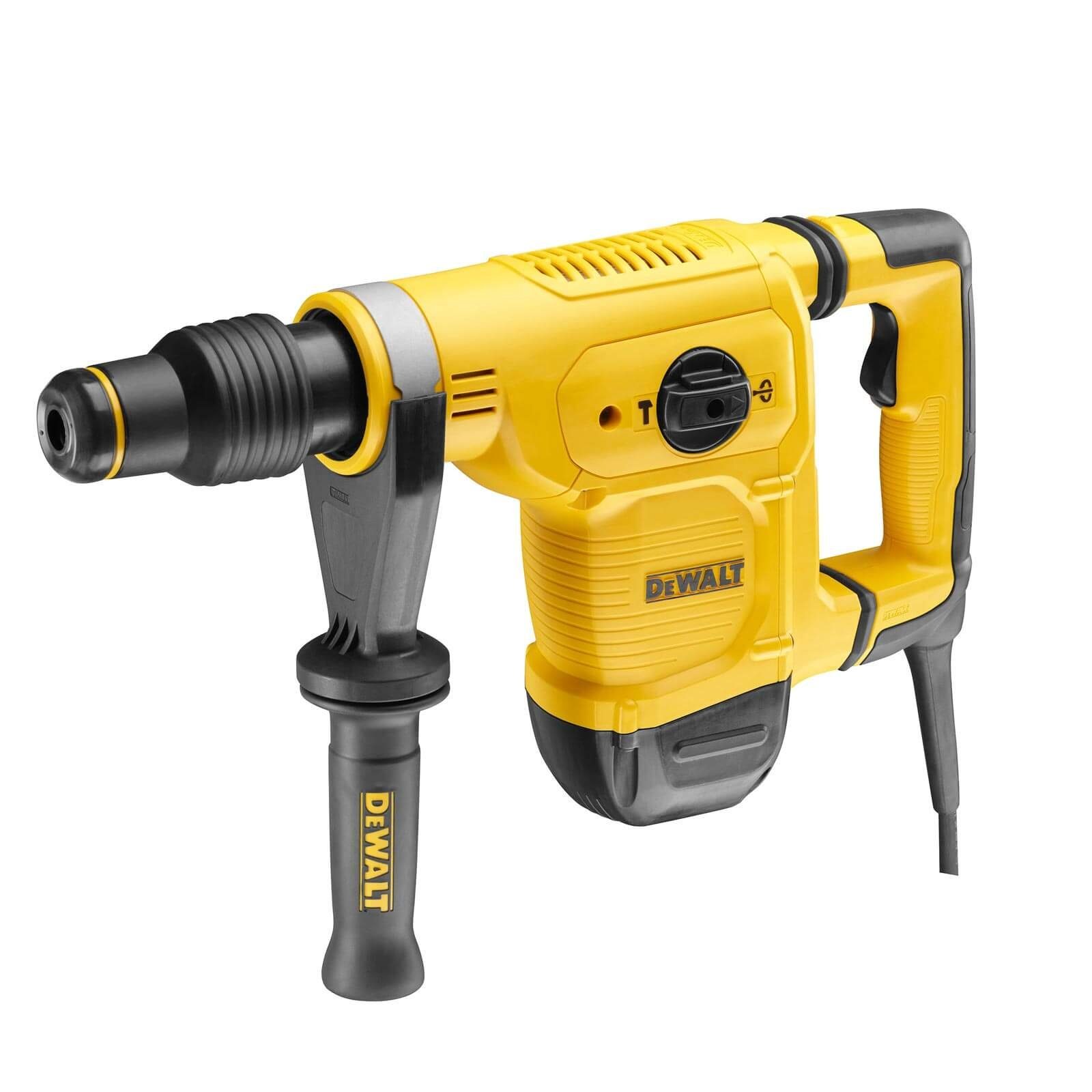 DeWalt Kombihammer DeWALT Meißelhammer D25810K-QS SDS-max 7,1J, Zusatzhandgriff + Koffer, (Set)