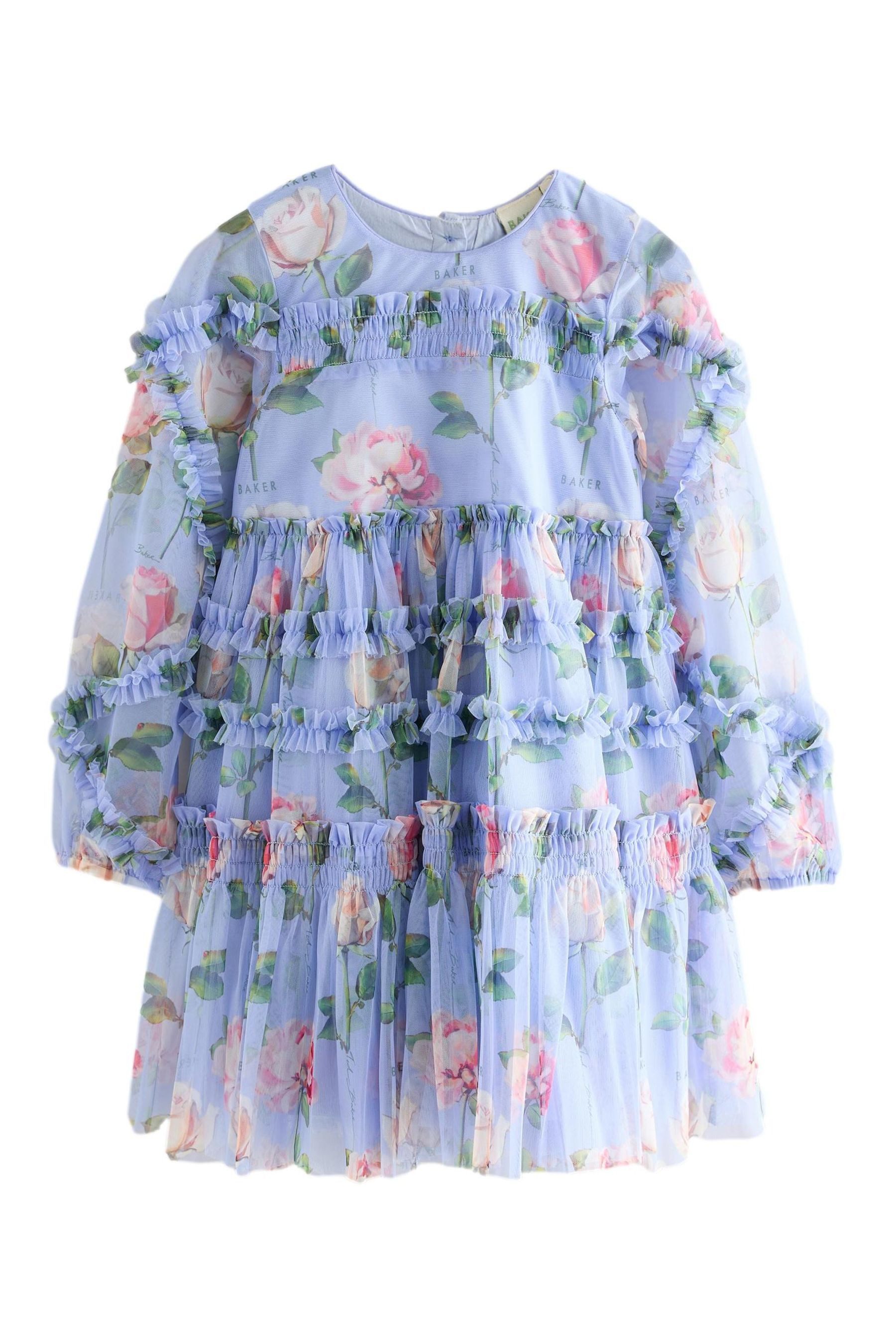 Baker by Ted Baker Tüllkleid Baker by Ted Baker Mesh-Kleid mit Rüschendetails (1-tlg)