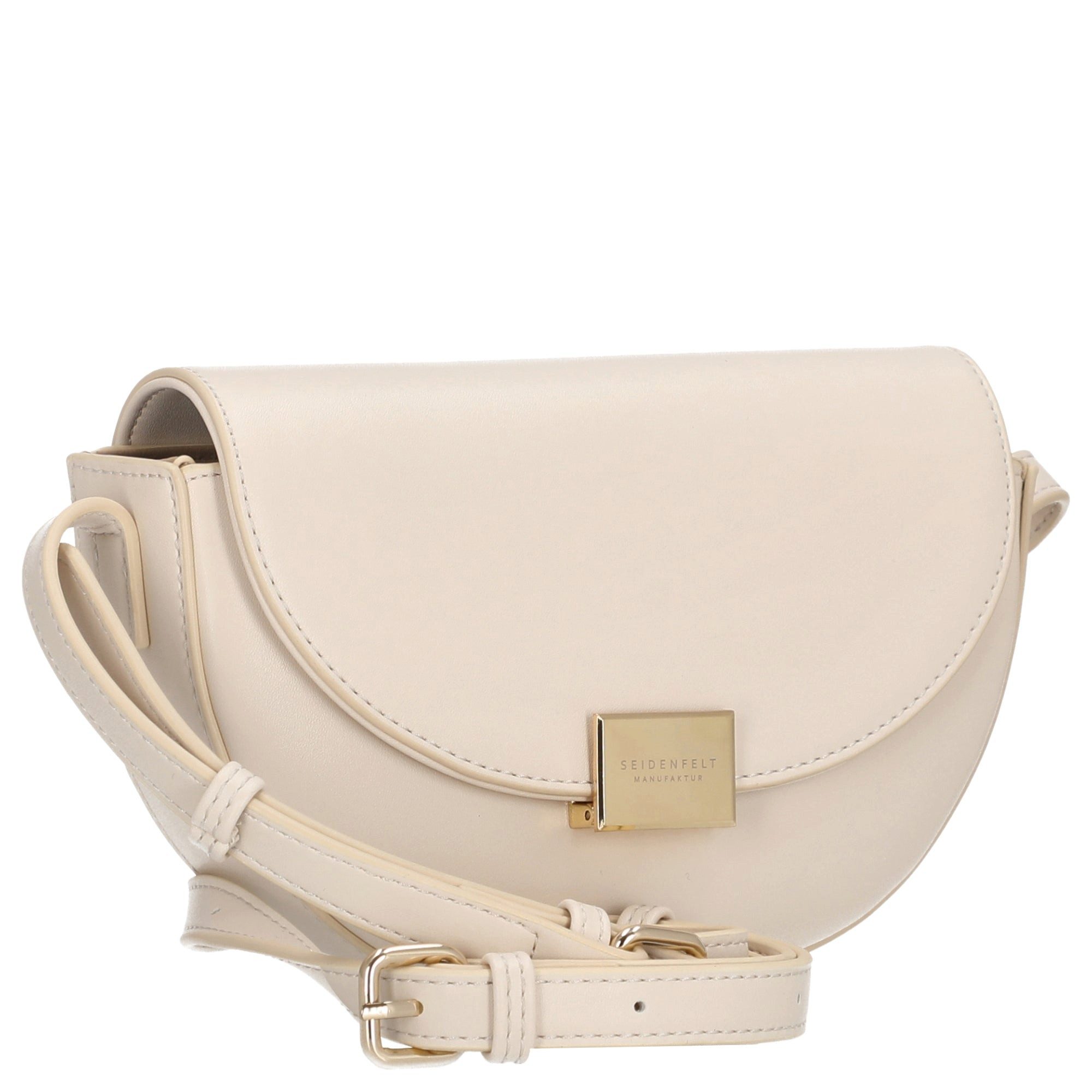 Seidenfelt Manufaktur Umhängetasche Ellanda Sadle - Umhängetasche 21 cm (tofu beige)