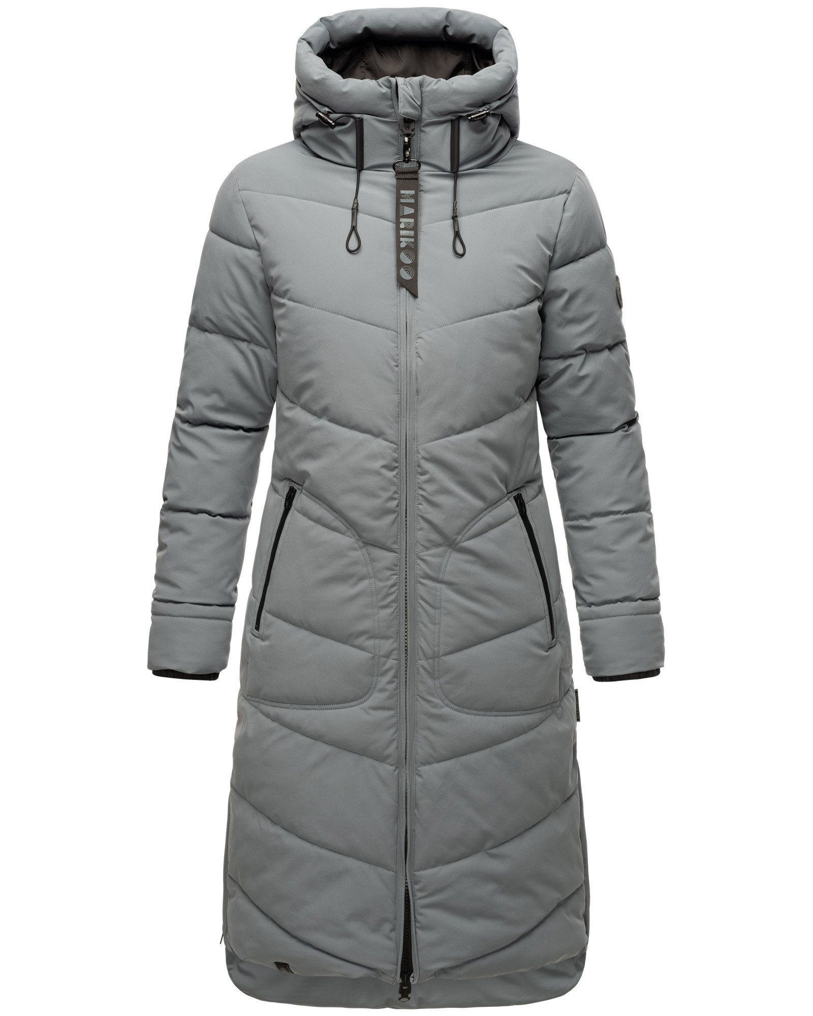 gesteppt langer Winterjacke Mantel Stormy Benikoo Marikoo Winter Blue