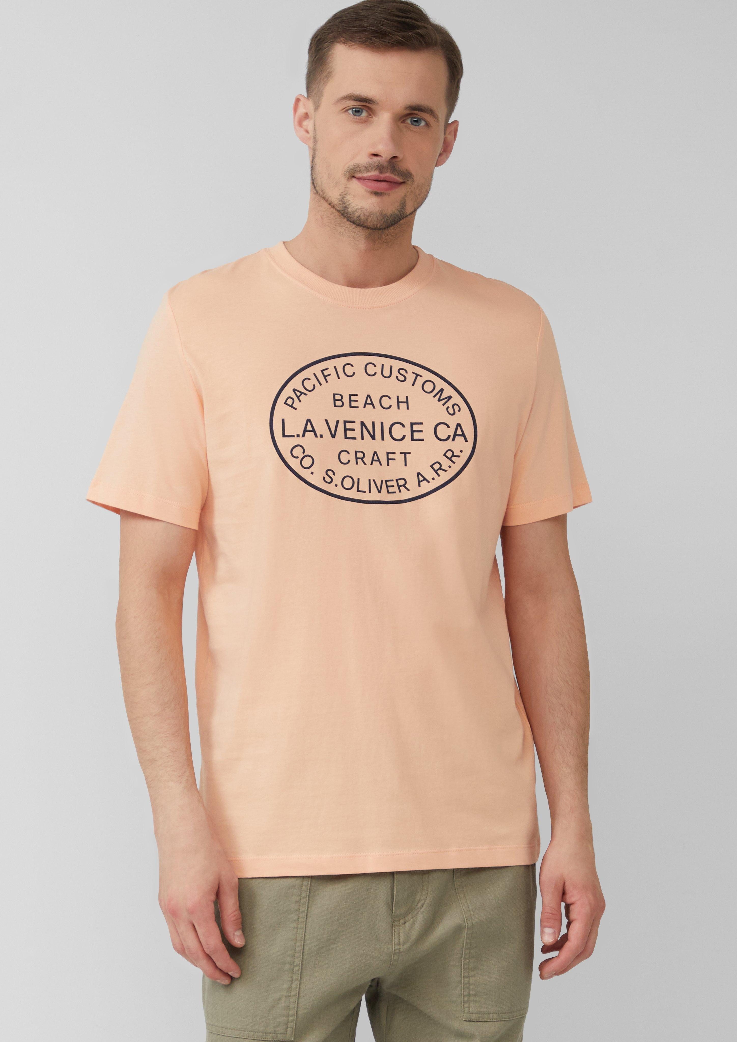 s.Oliver Kurzarmshirt T-Shirt mit Crew Neck günstig online kaufen