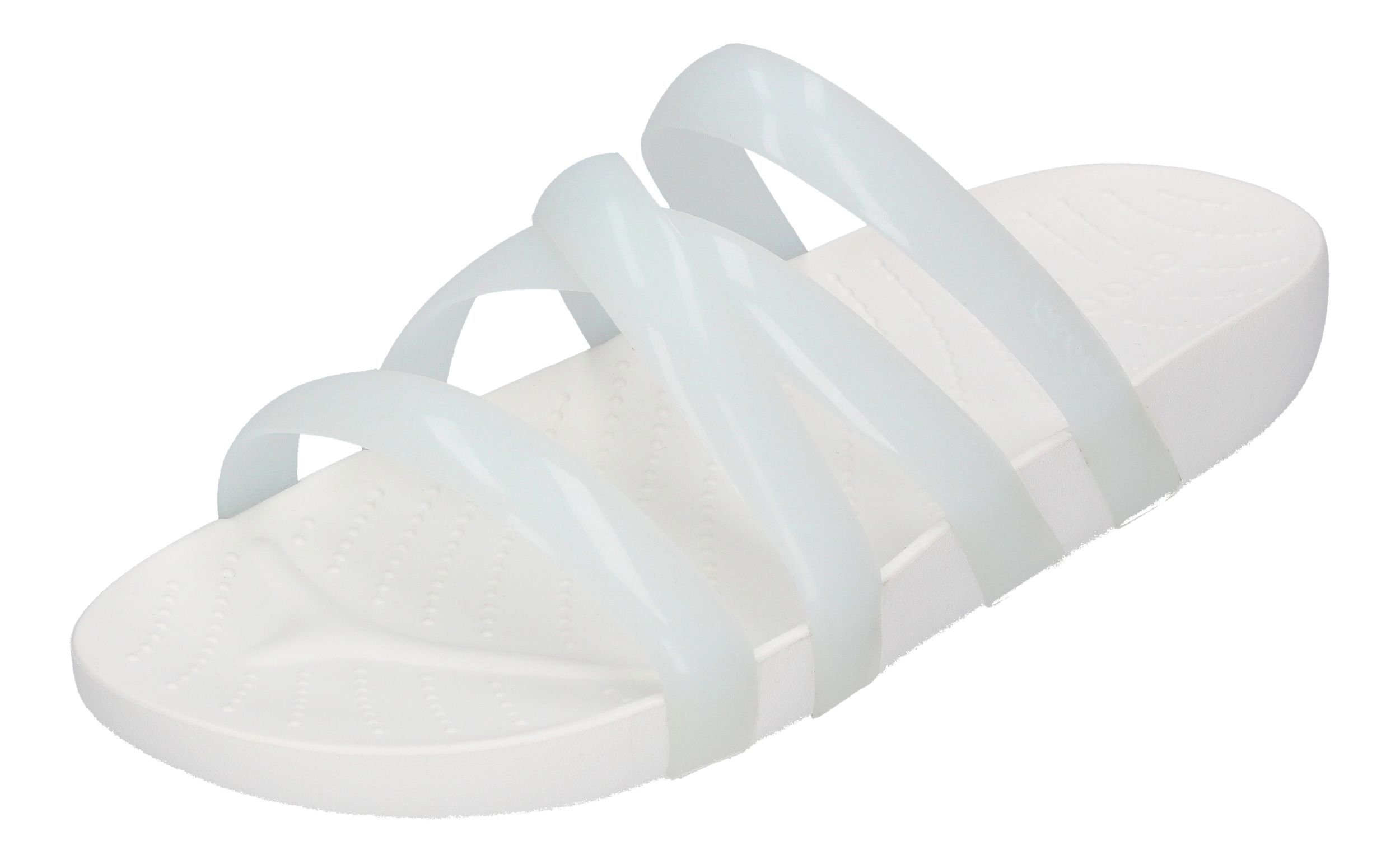 Crocs SPLASH GLOSSY STRAPPY 208537-100 Pantolette günstig online kaufen