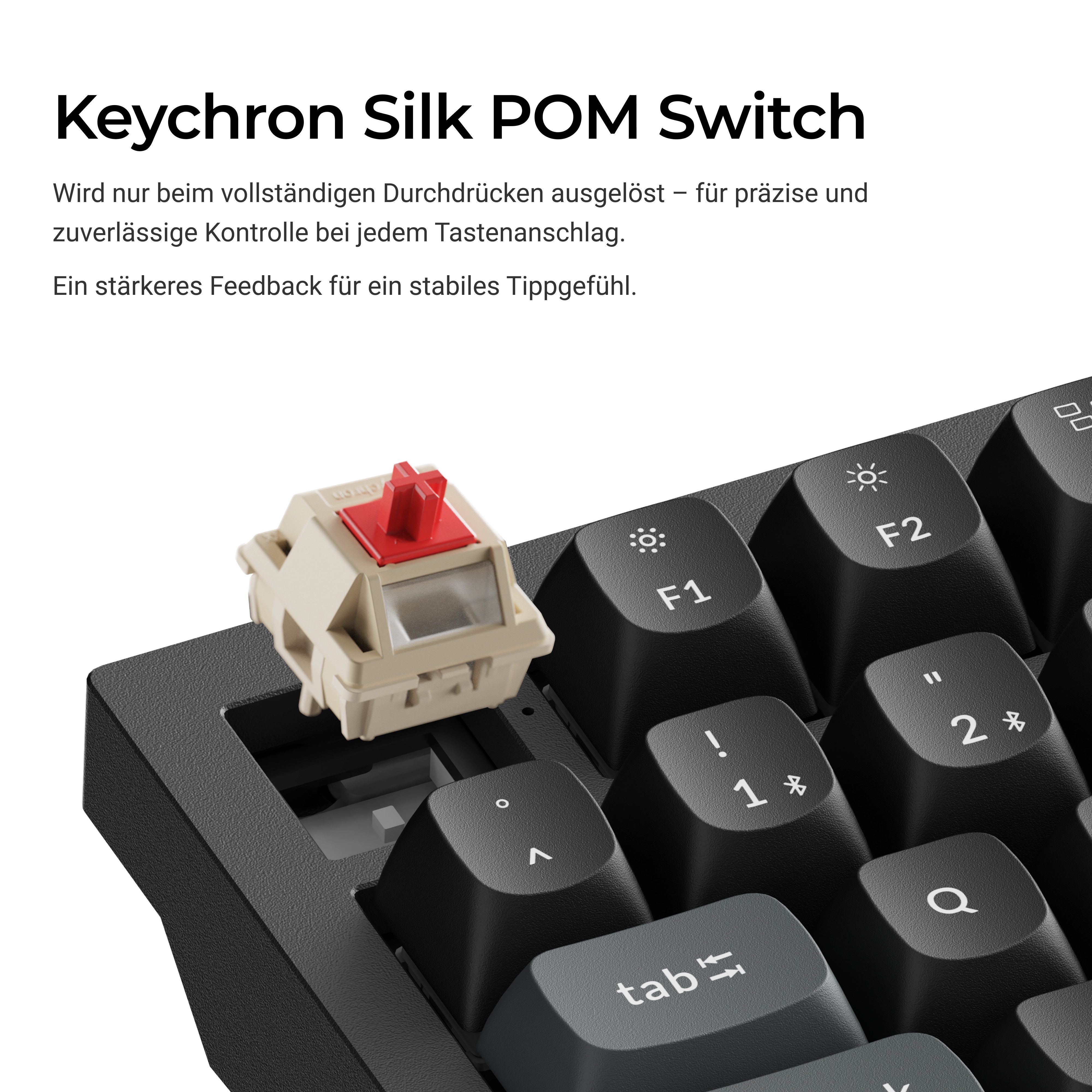Keychron Q6 Ultra 8K – Swappable RGB Backlight Full-Size Mechanische Tastatur Tastatur (Hot-Swap)