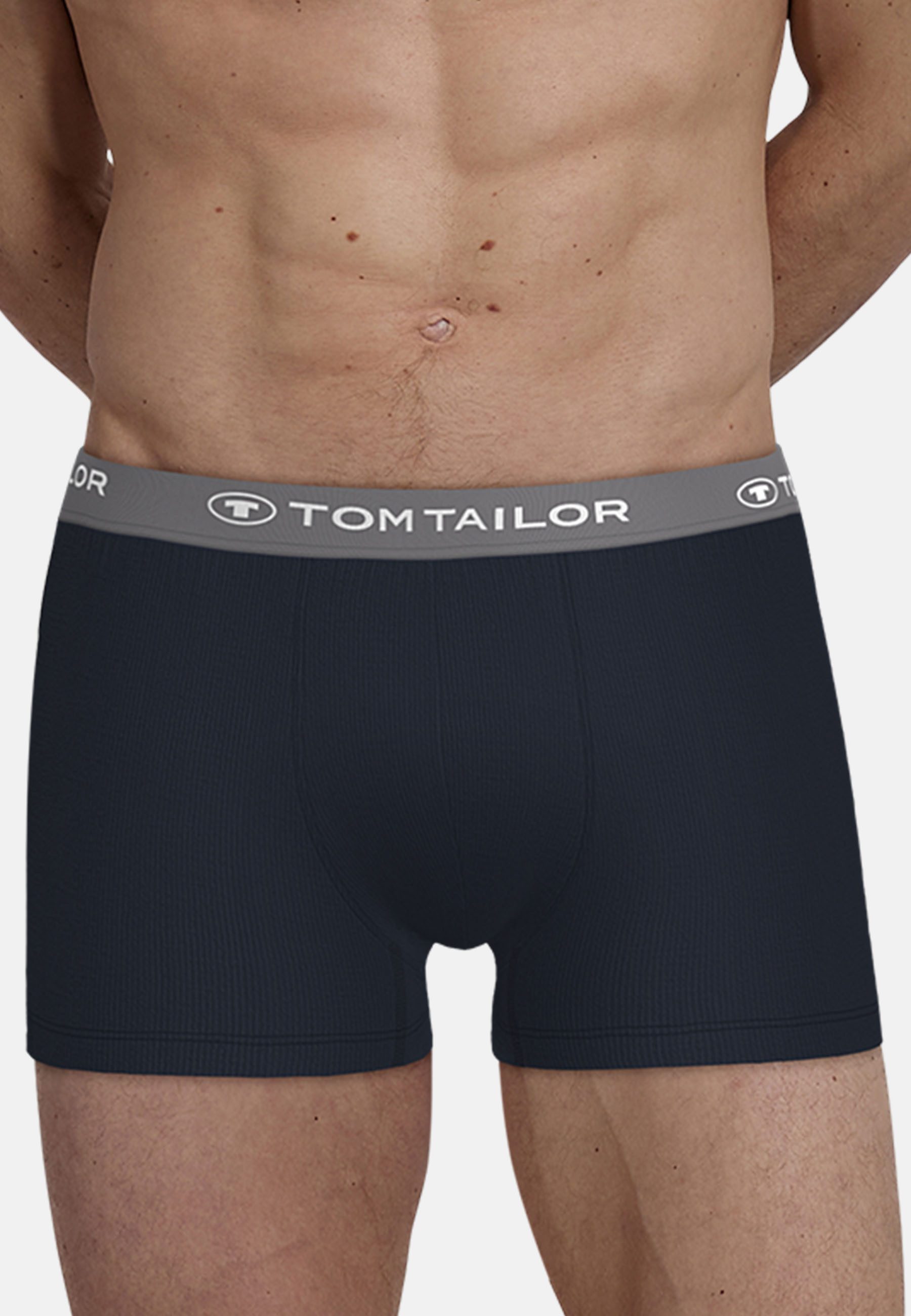 TOM TAILOR Boxershorts Buffer (3er Pack) weich, bequem, basic, eng, Logobun günstig online kaufen