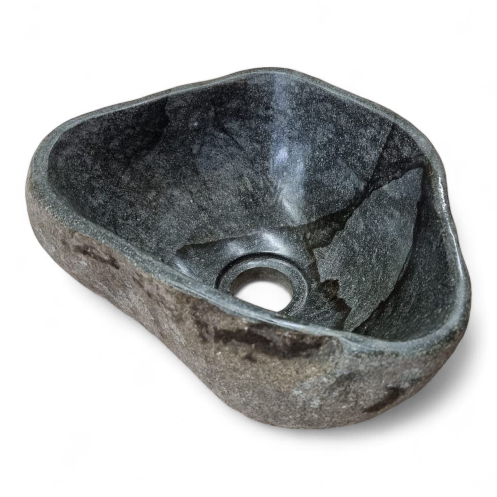 Kinaree Aufsatzwaschbecken Flussstein Waschbecken 20-50cm günstig online kaufen