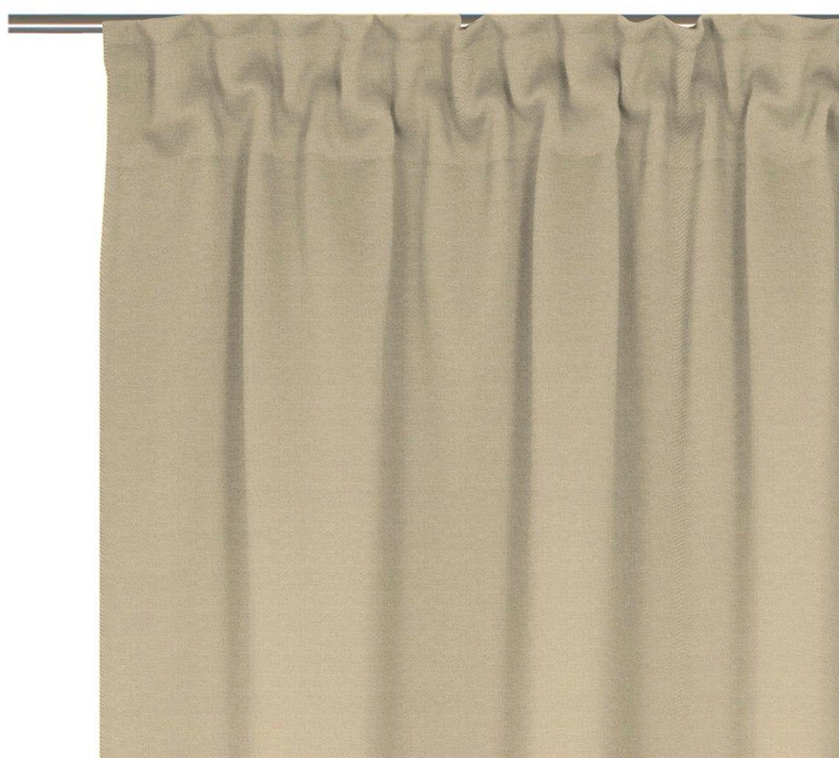 Vorhang nachhaltig Jacquard, Collection, aus (1 Adam, Bio-Baumwolle St), beige blickdicht, Multifunktionsband Uni
