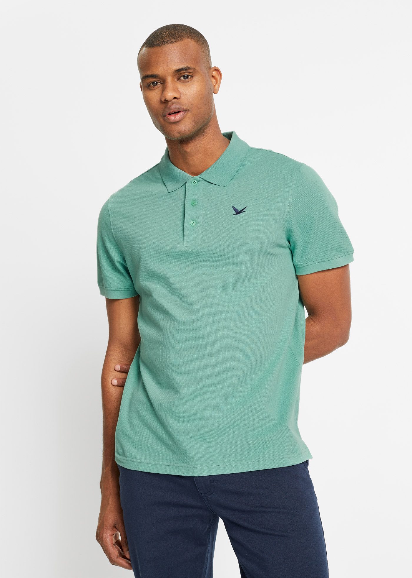bonprix Poloshirt (Packung, 2-tlg) Regular Fit, Kurzarm, aus Baumwolle, mit günstig online kaufen