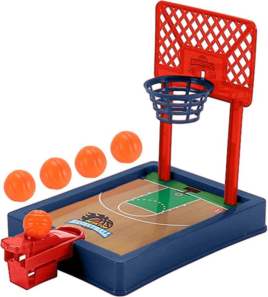 Basketballkorb Mini-Basketballspiel Tischgerät tragbar Büro Reise Indoor Spaß DE.