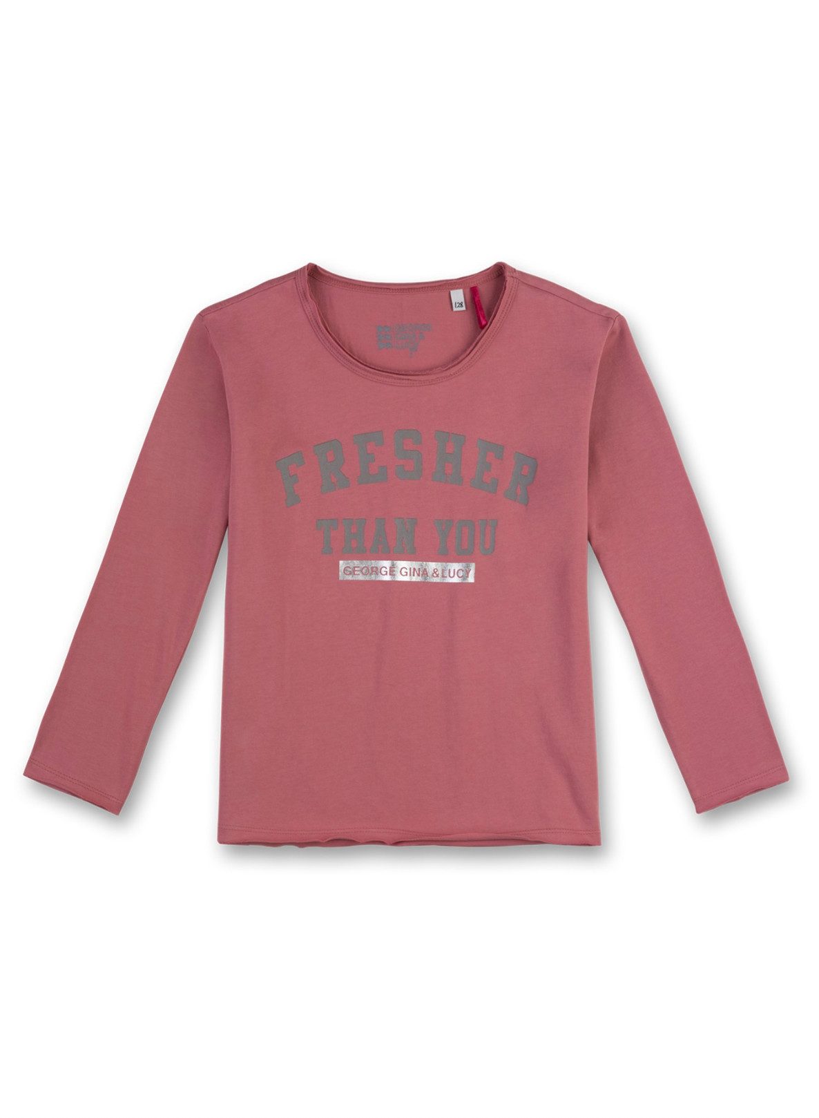 George Gina & Lucy Langarmshirt Mädchen Langarmshirt Baumwolle mit Print Schriftzug