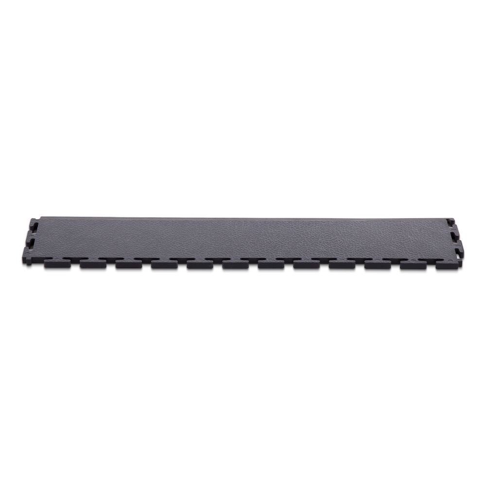 Ecotile Bodenmatte Rand-/Eckstück für Sportboden, Optimale Umrandung von Bodenbelägen Randstück, Dunkelgrau, 10 mm