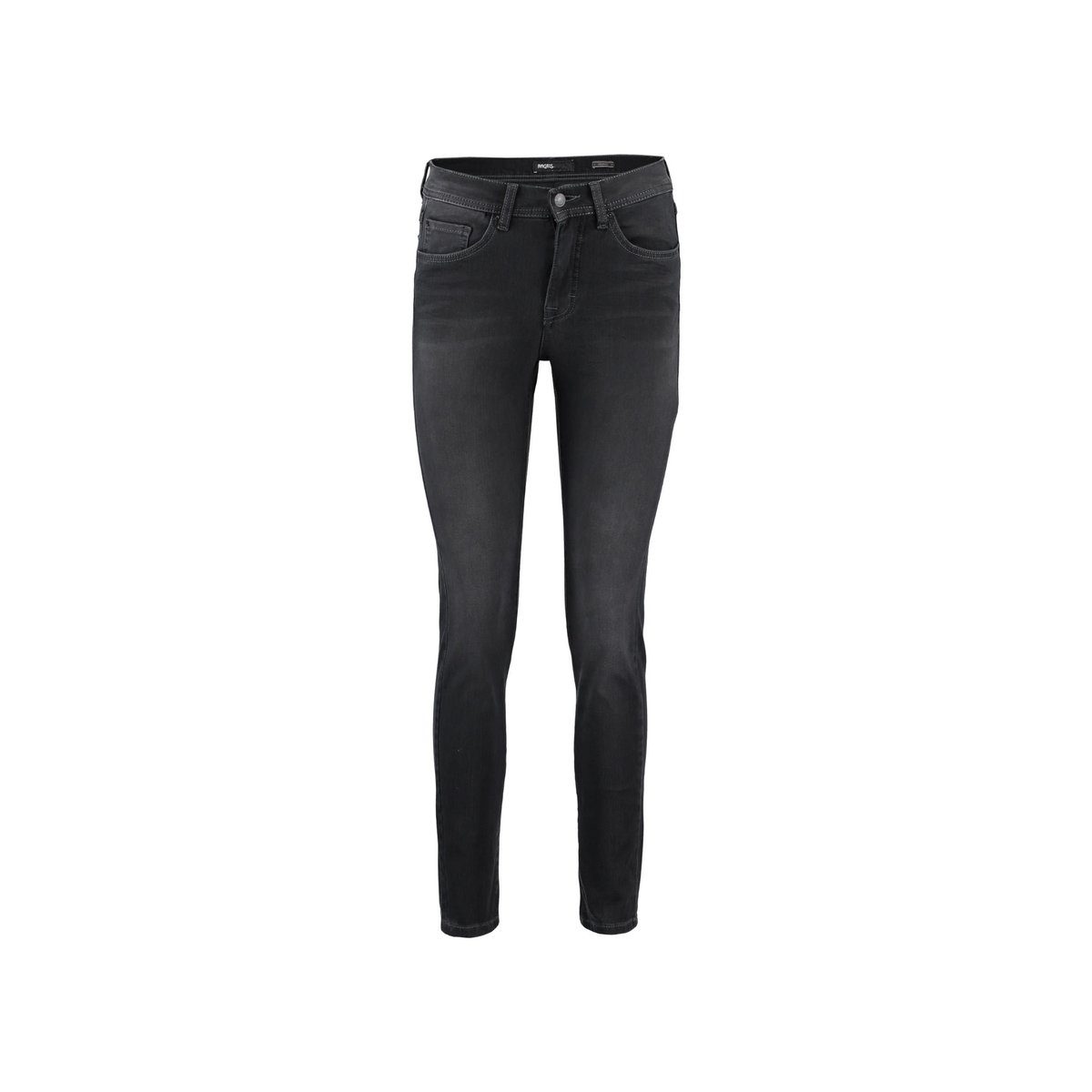 schwarz regular 5-Pocket-Jeans (1-tlg) ANGELS