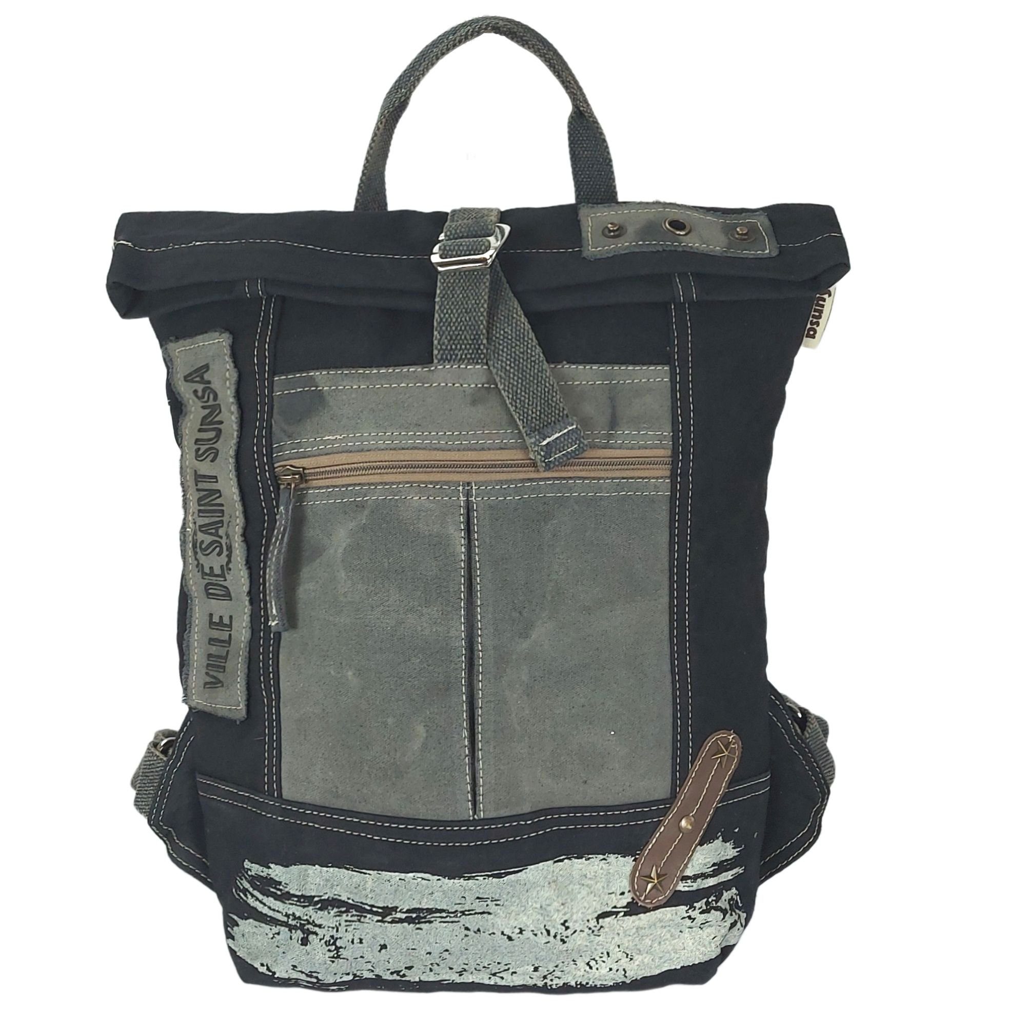 Sunsa Cityrucksack Vegan Rucksack Vintage Cityrucksack günstig online kaufen