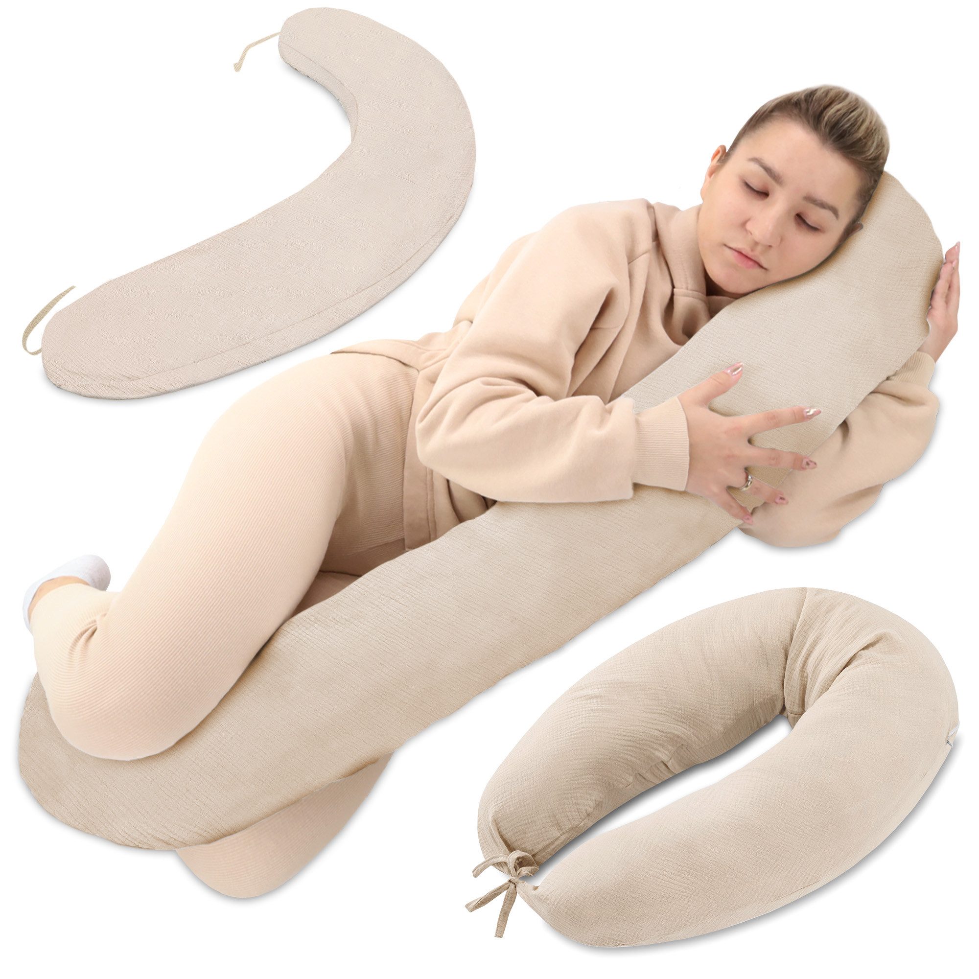 Totsy Baby Stillkissen Stillkissen XXL Schwangerschaftskissen - Pregnancy Body Pillow