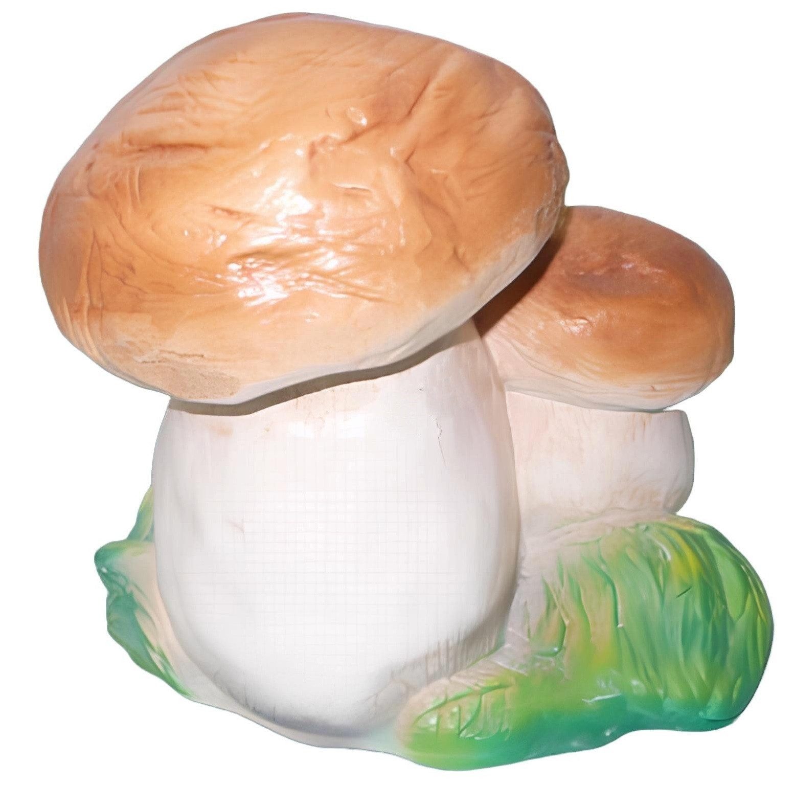 JVmoebel Skulptur Moderne Pilzfigur aus Keramik für stilvolle Dekoration (Pilze Material: Kunststoff 22 cm Höhe), Made in Europa