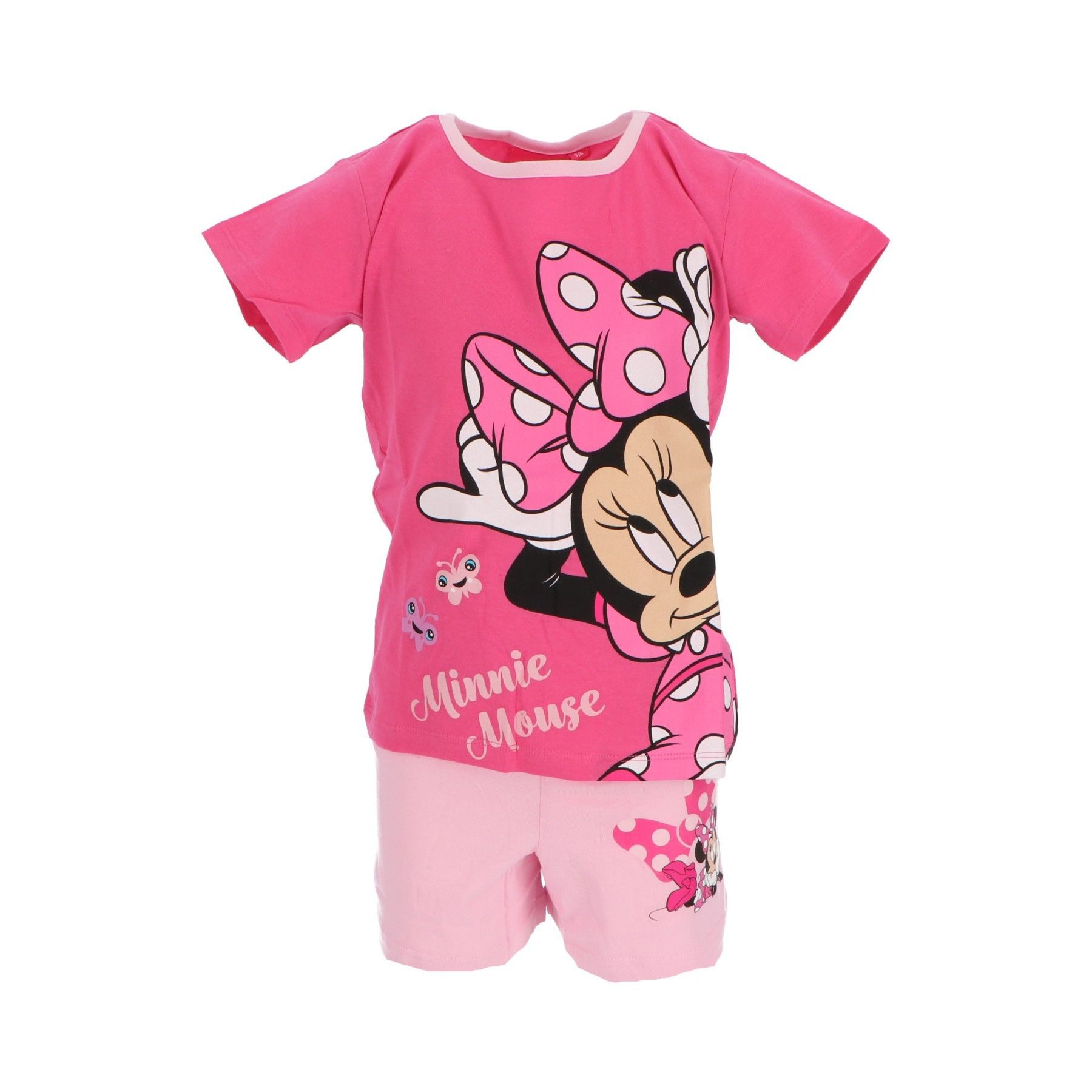 Disney Minnie Mouse Pyjama Shortama – Kinderpyjama & Sommer Schlafanzug aus 100% Baumwolle